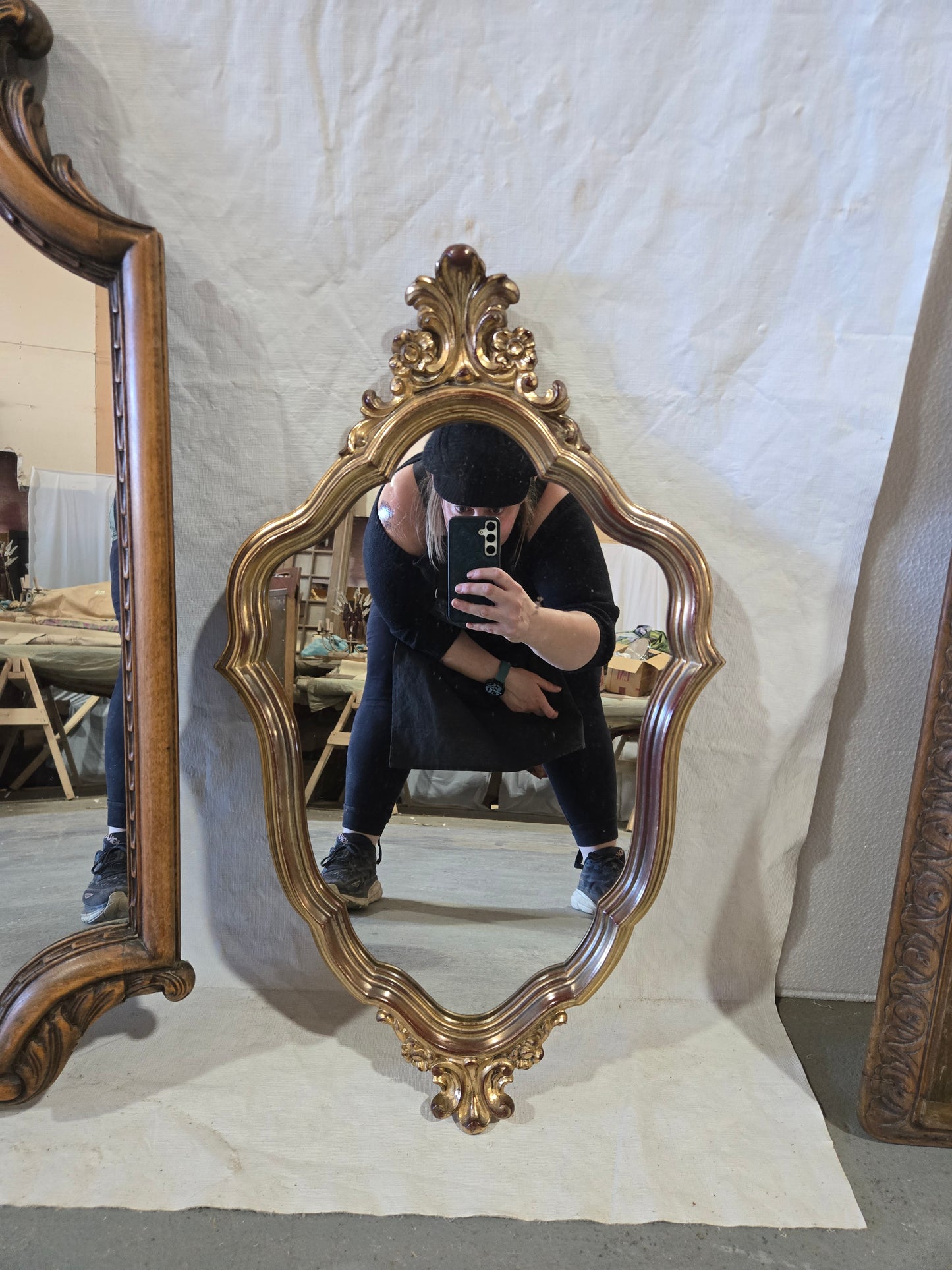 Early Century Louis XV Gold Mirror