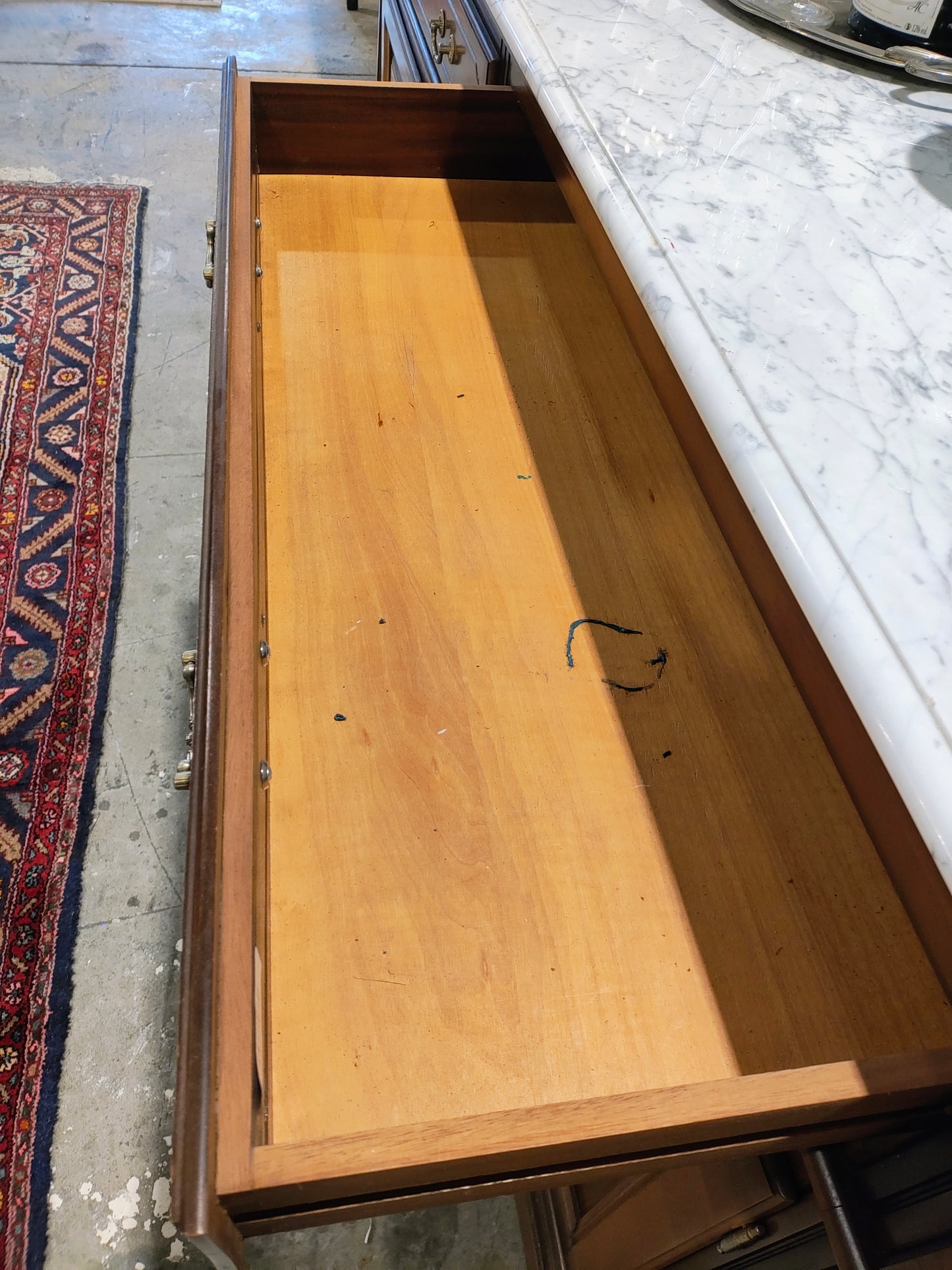 Early 1900s Baroque Sideboard w marble