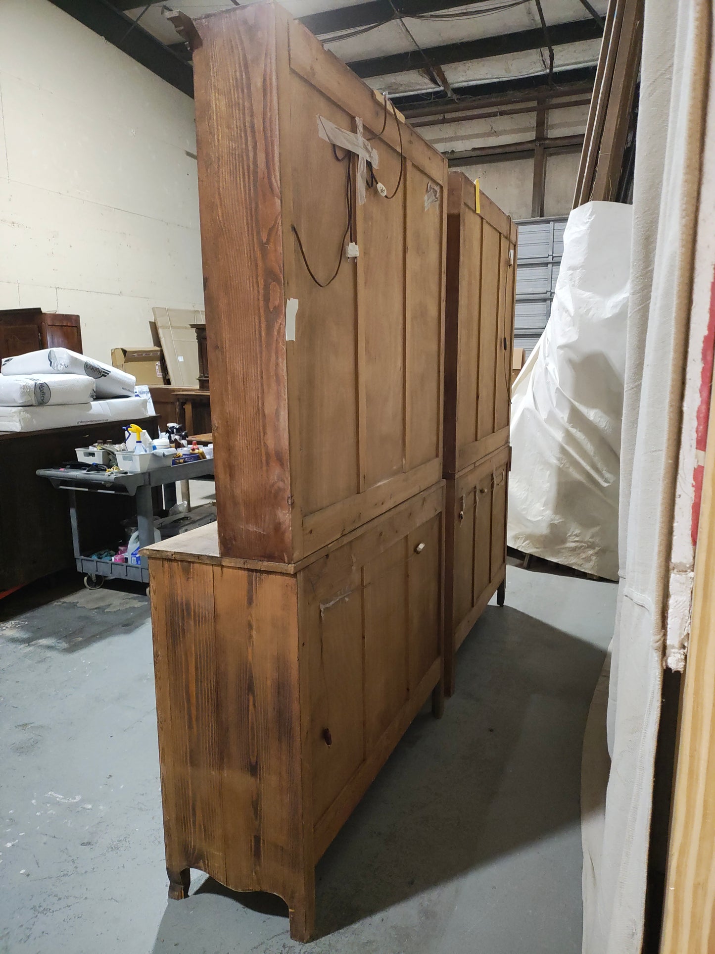 Monumental Mid-20th Century French Provincial Bibliothèque Wall Unit