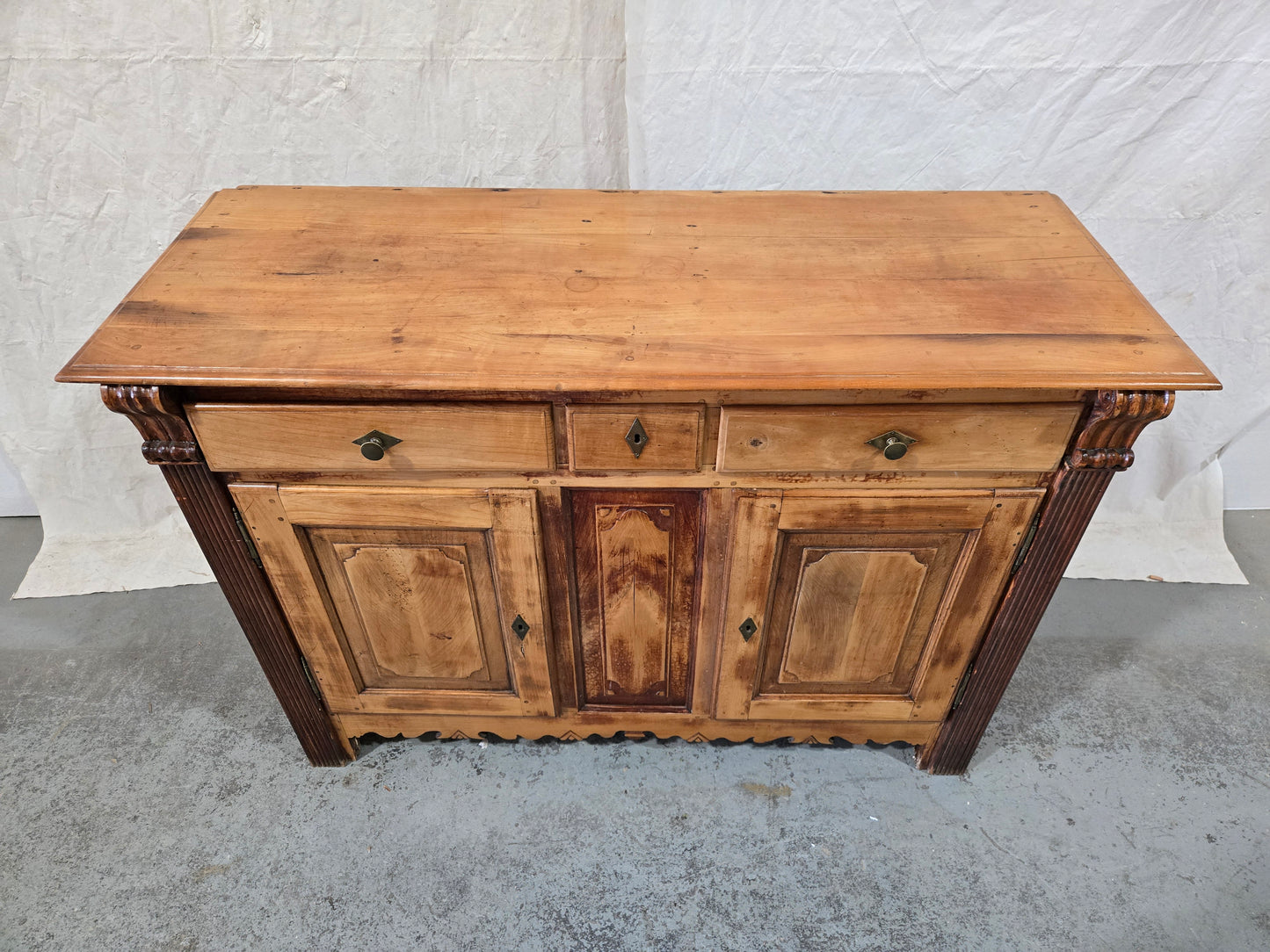 Mid 1800s Cherry Wood Provincial Buffet