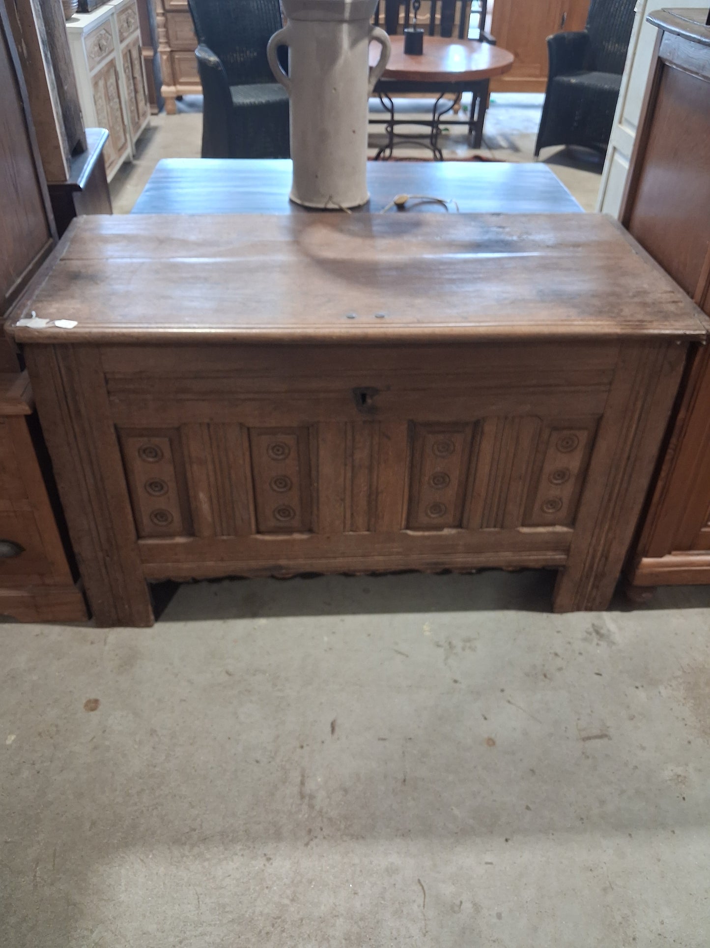 1880s French oak coffer