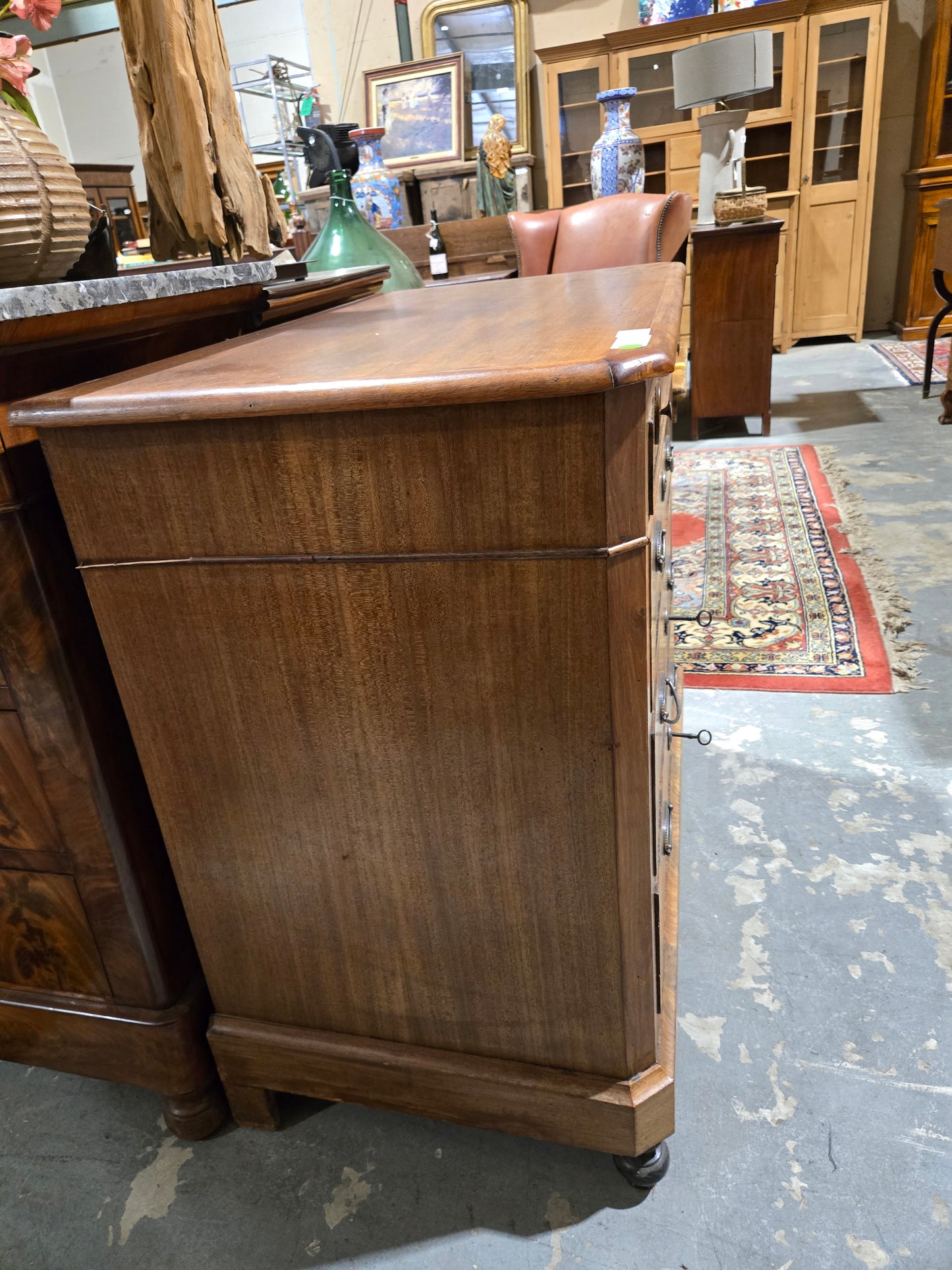 1860s Second Empire French Mahogany Commode