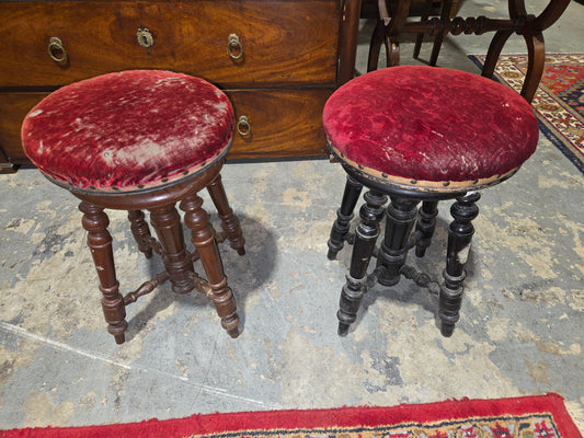 1880s French Piano Stools