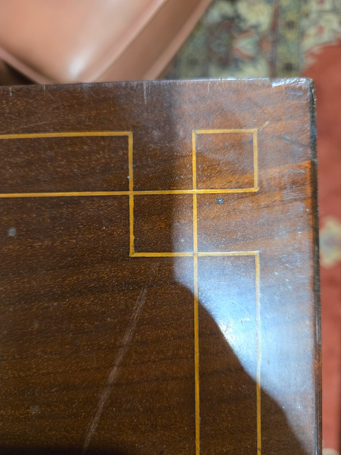 1880s French Mahogany Side table