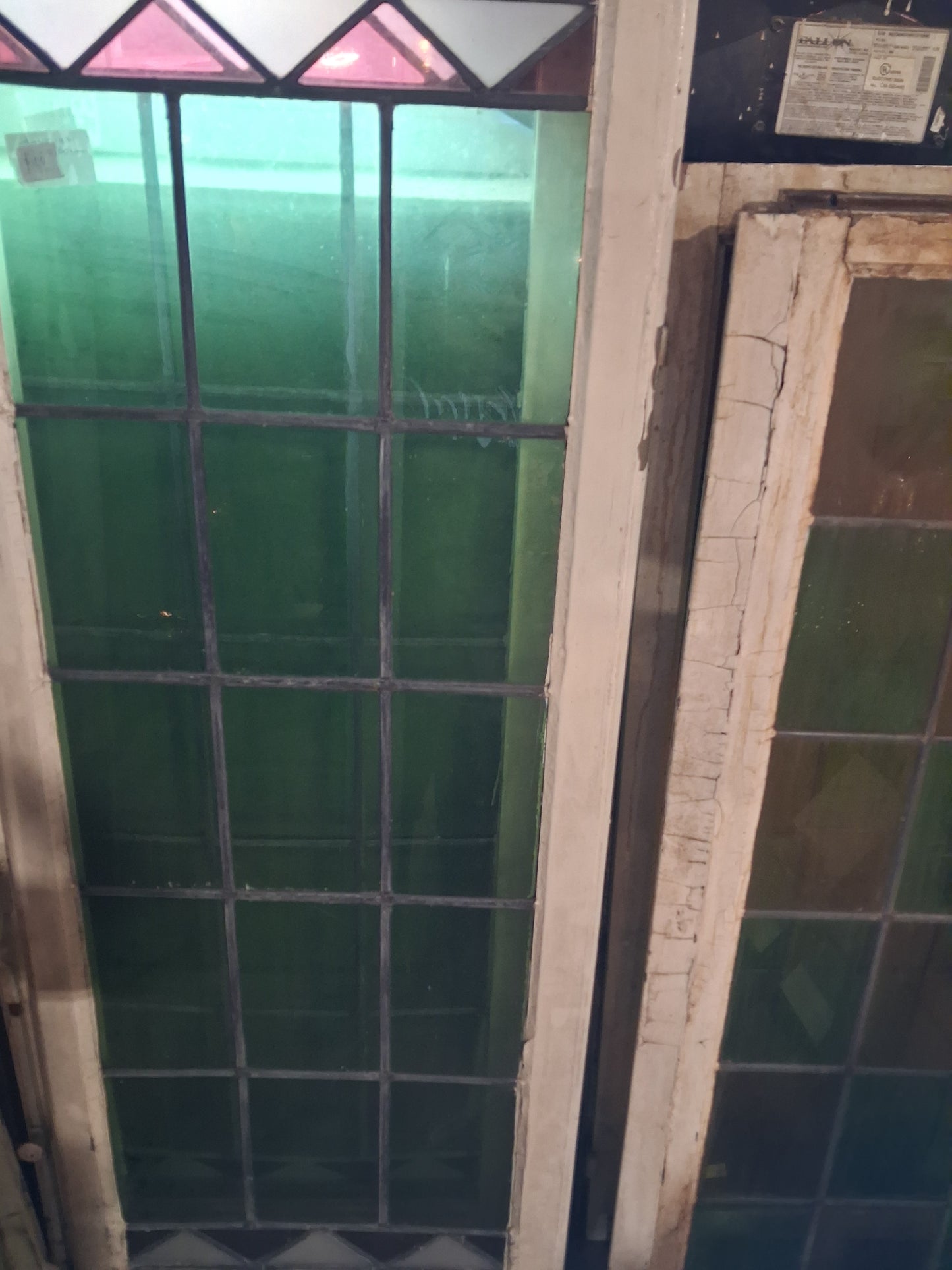 Set of 3 Early 20th Century Leaded Glass Casement Windows