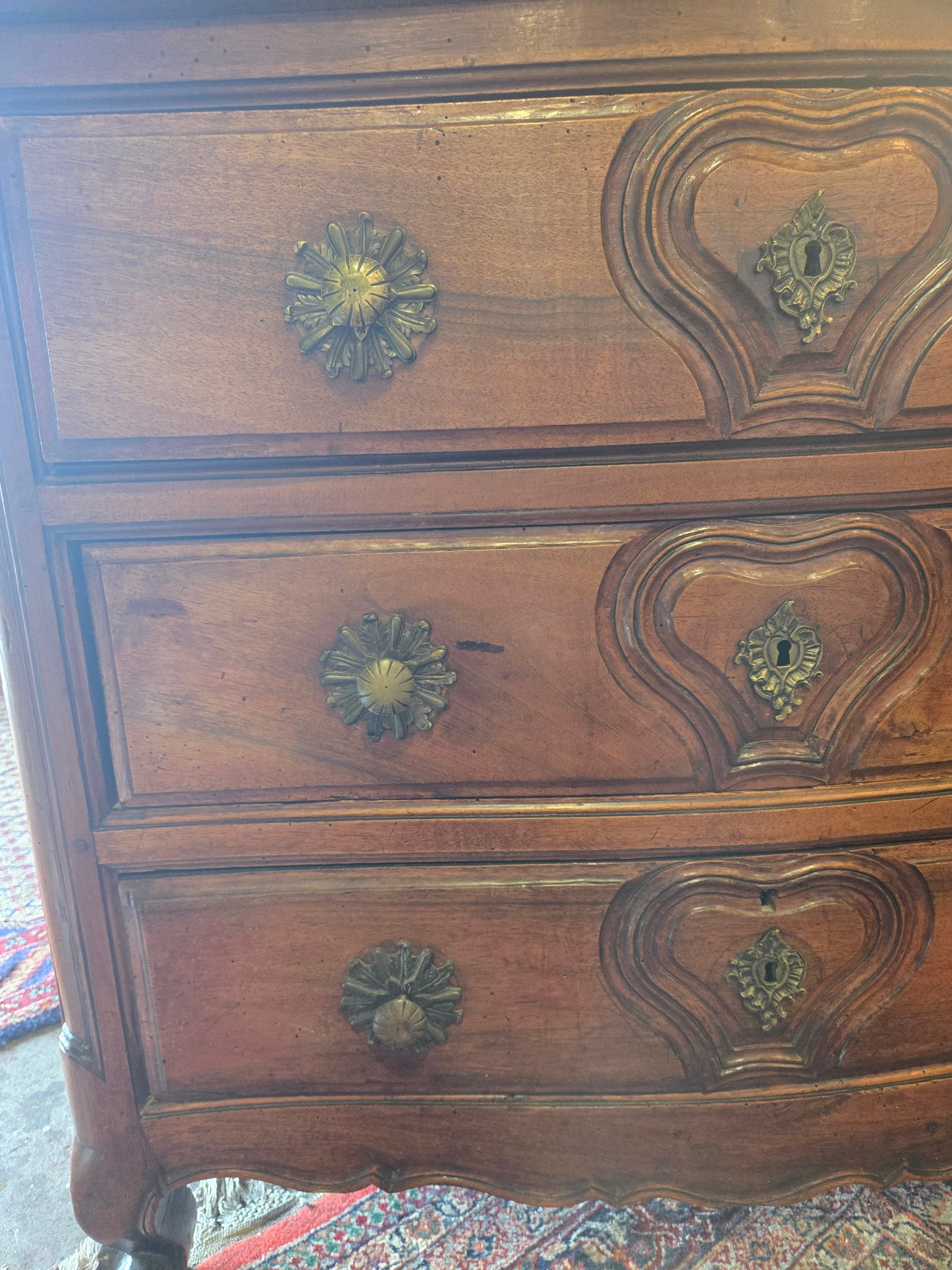 Late 18th-Century French Provincial Walnut Wedding Commode