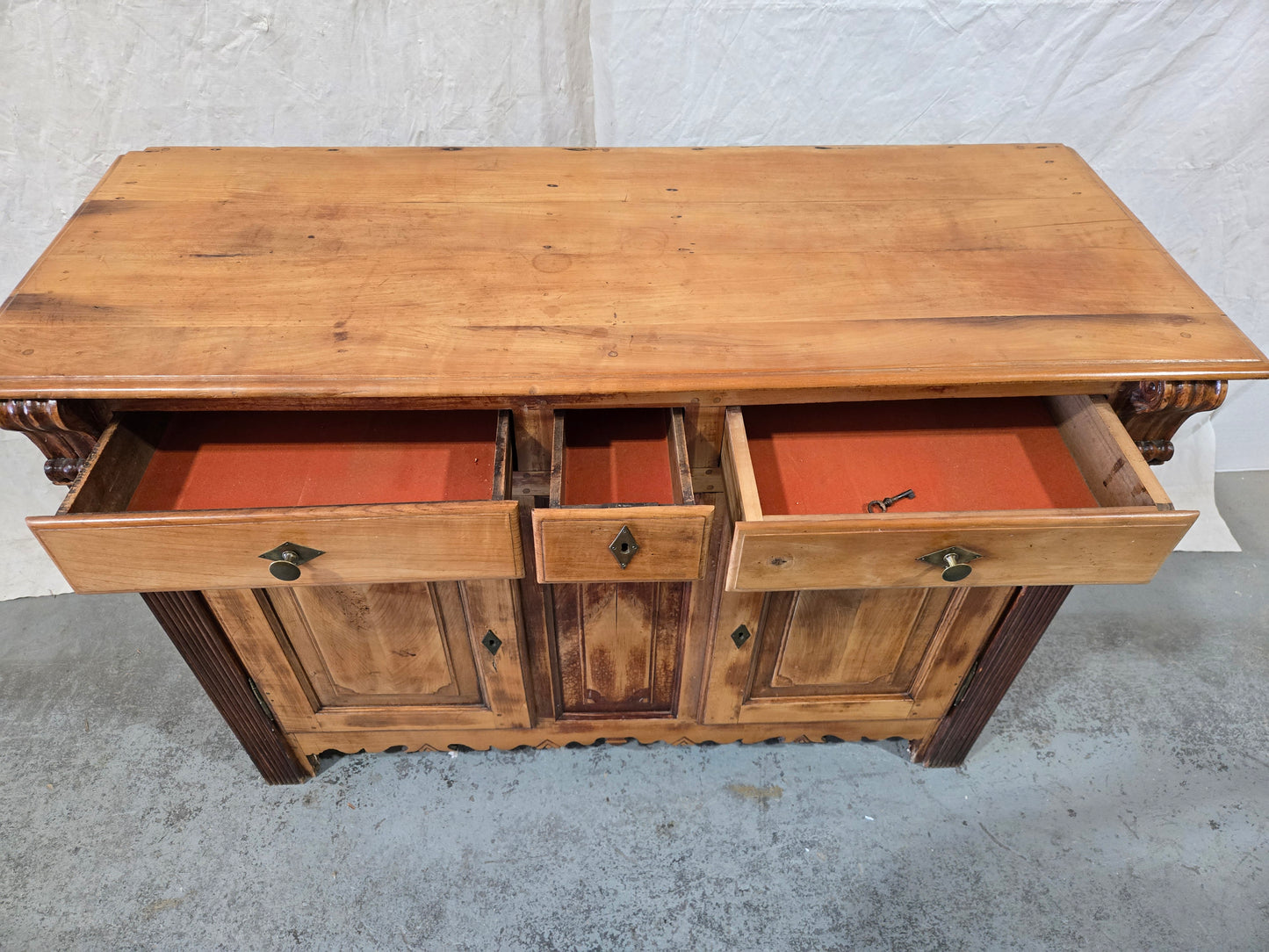 Mid 1800s Cherry Wood Provincial Buffet