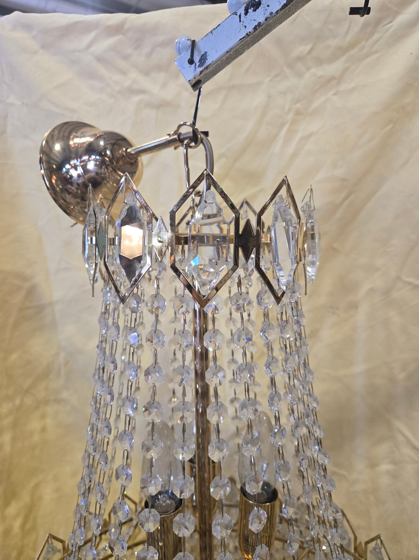 Vintage Empire tent chandelier