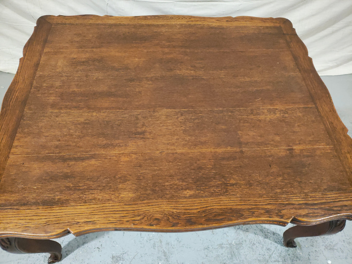 French Provincial Louis XV–Style Oak Drop-Leaf Dining Table