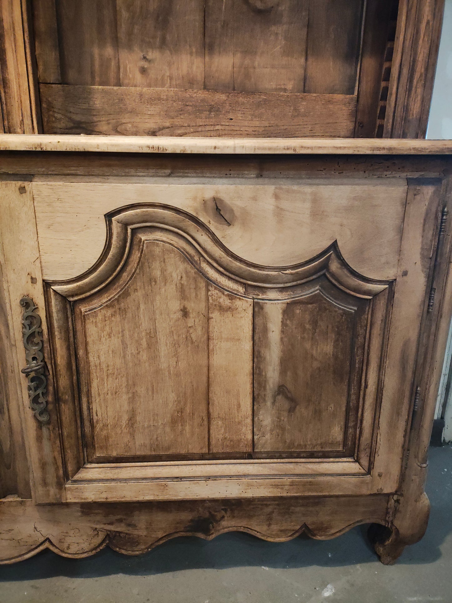 18th Century French Provincial Buffet Deux-Corps | Avignon | Circa 1780 | 87” Wide