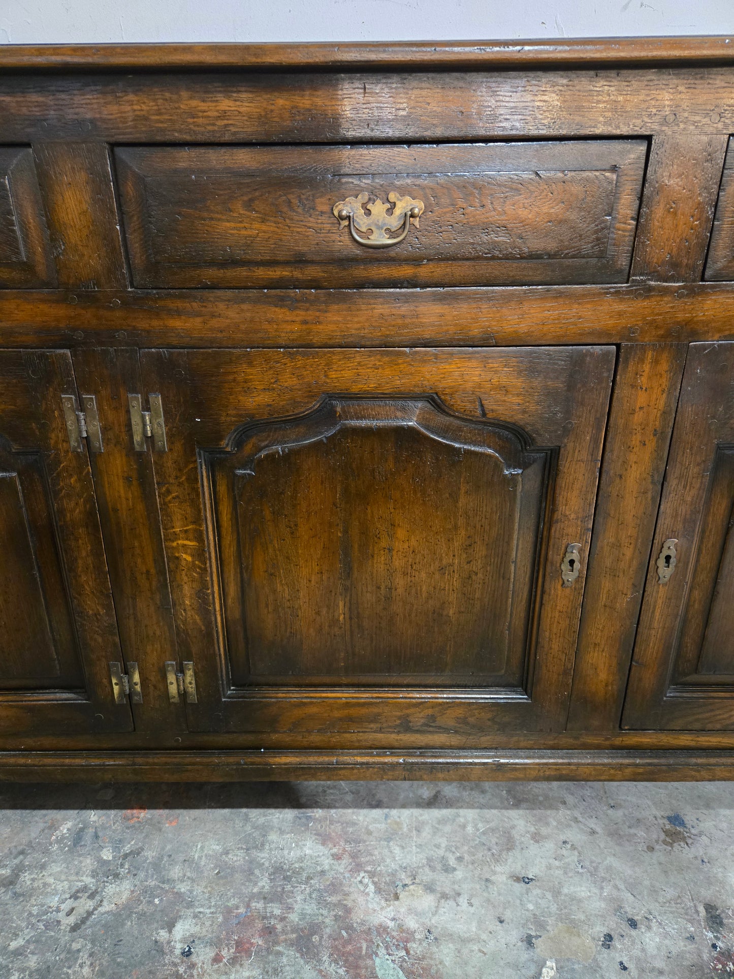 Early century Louis XV oak sideboard