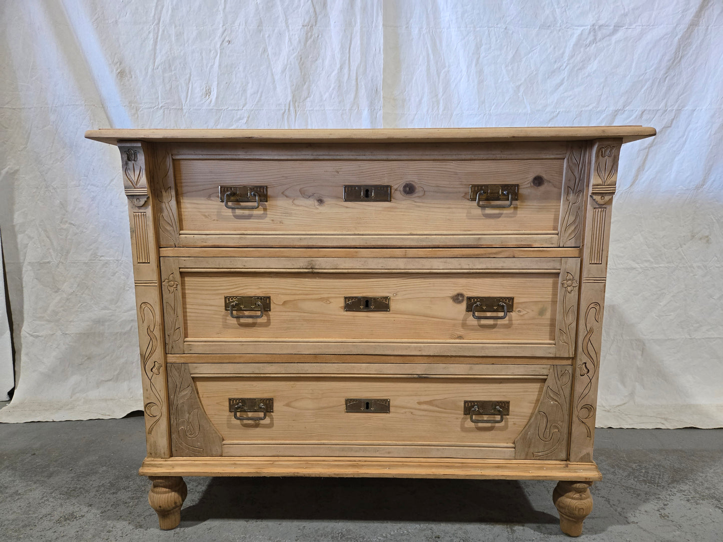 Late 1800s Art Nouveau commode