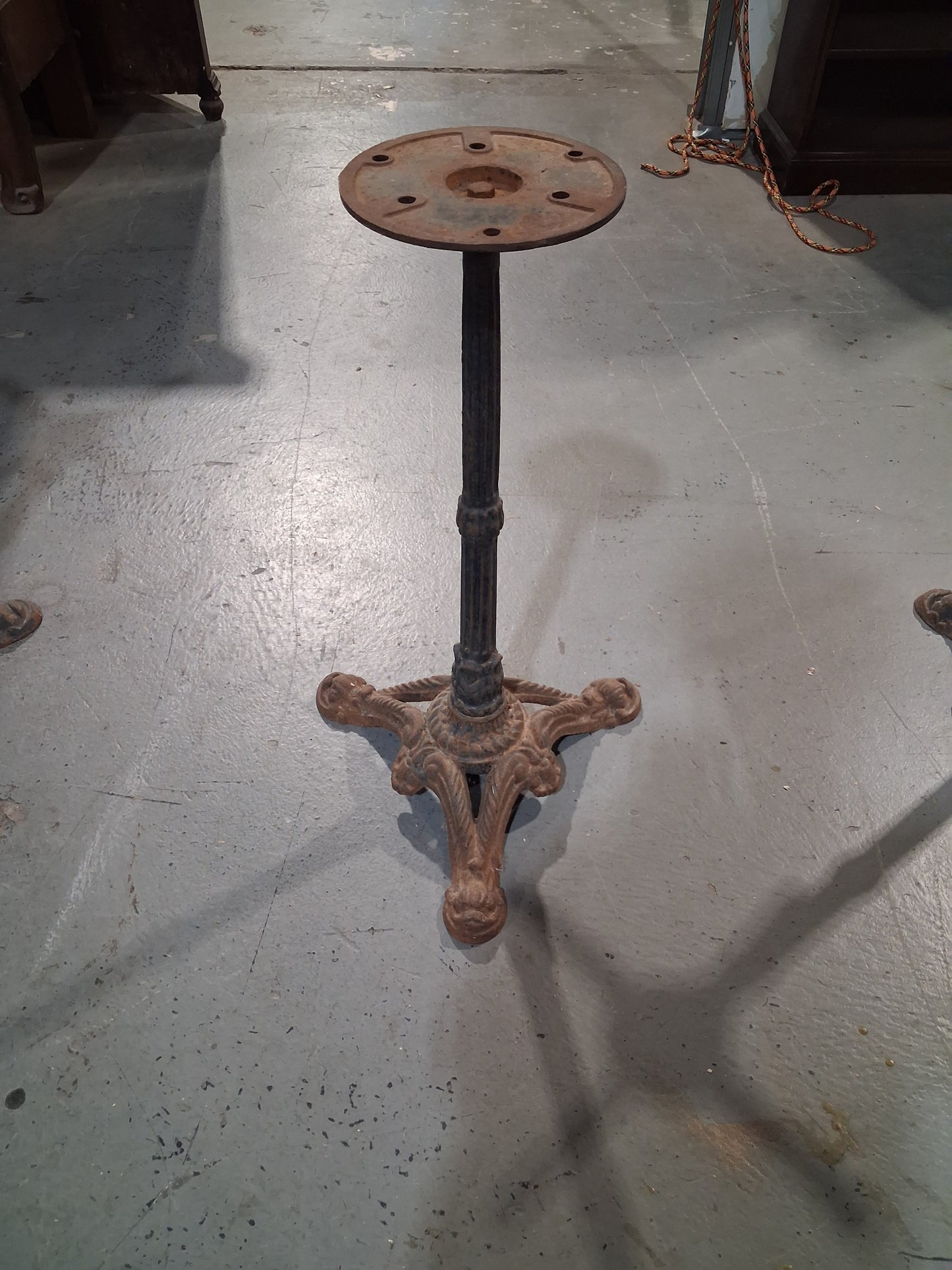 Cast iron bistro table bases