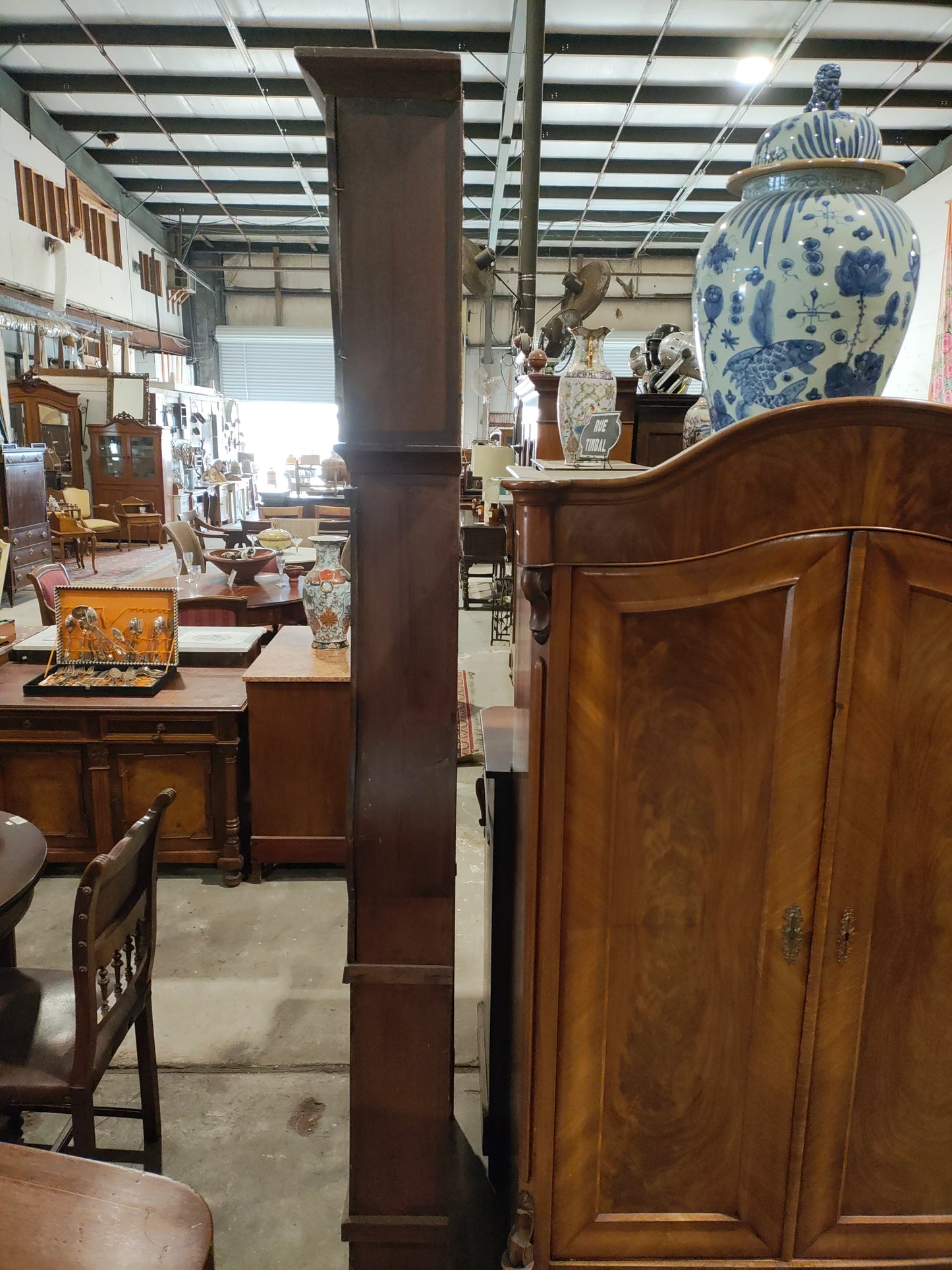 Dutch Painted Grandfather Clock