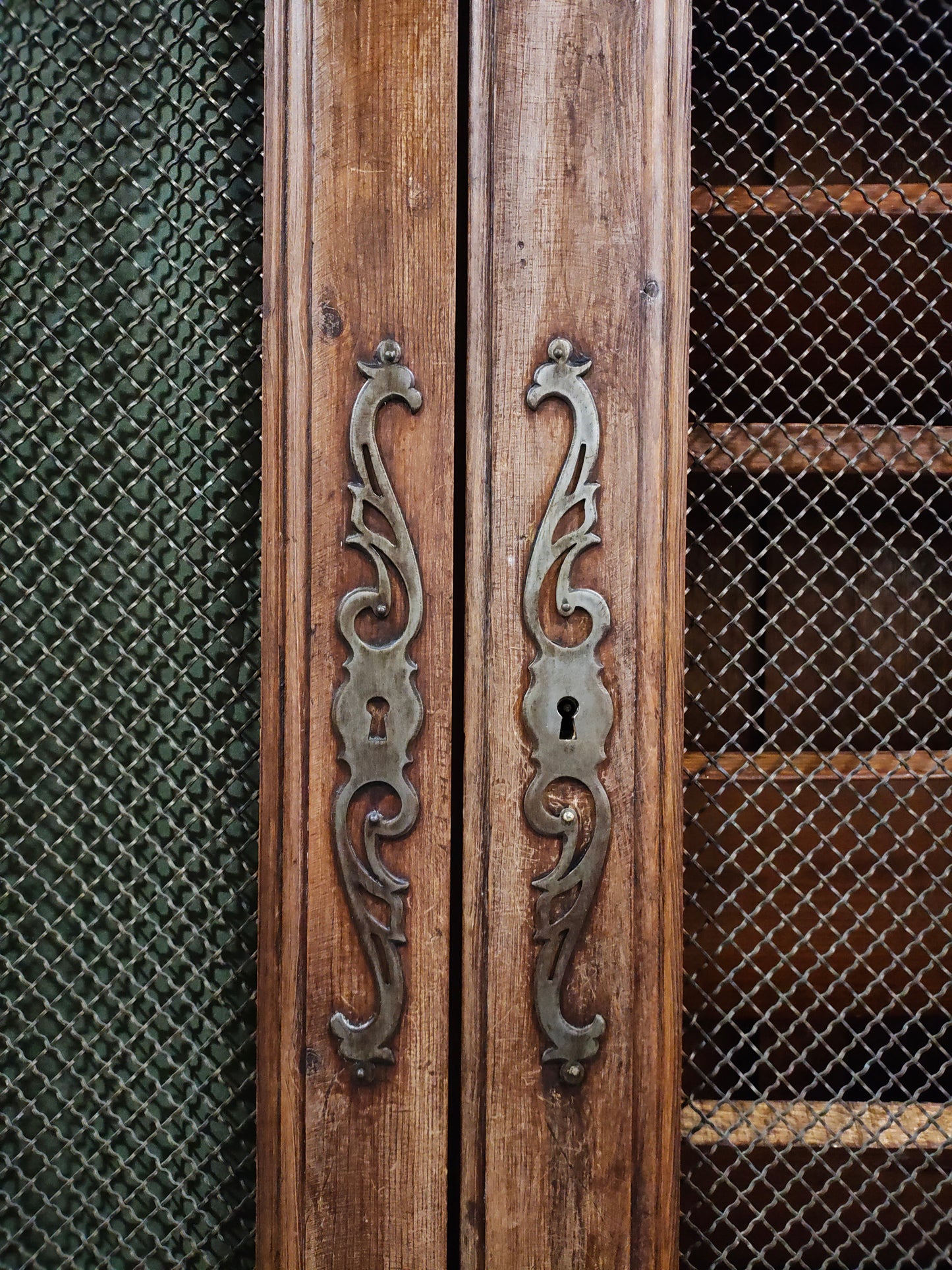 Monumental Mid-20th Century French Provincial Bibliothèque Wall Unit