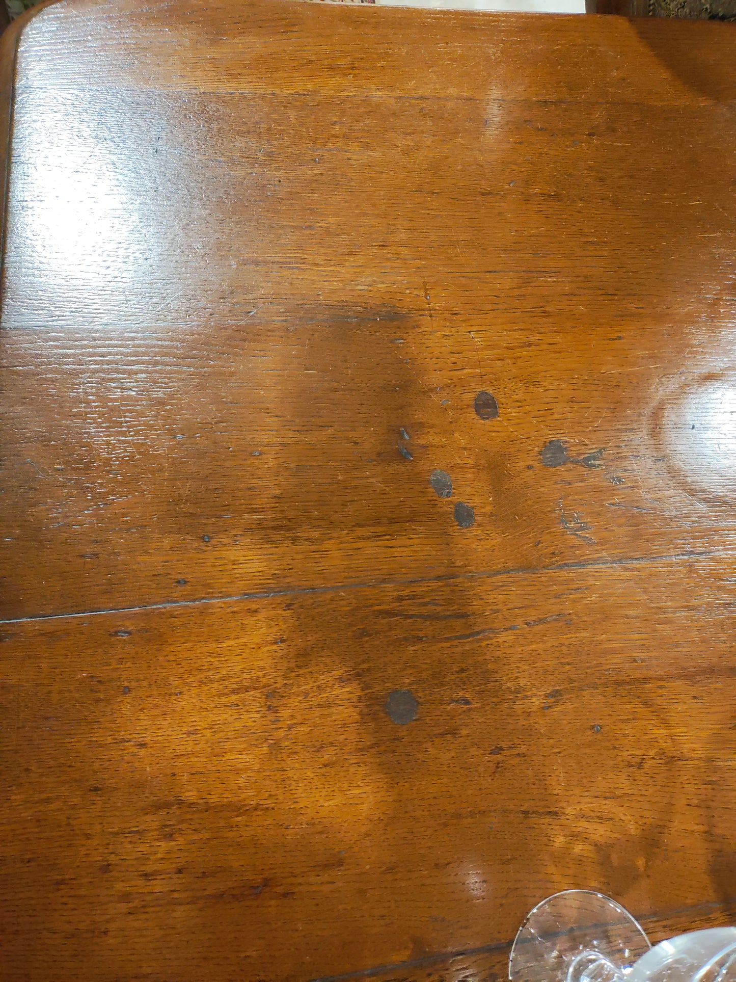 Late 1800s French oak farmhouse table