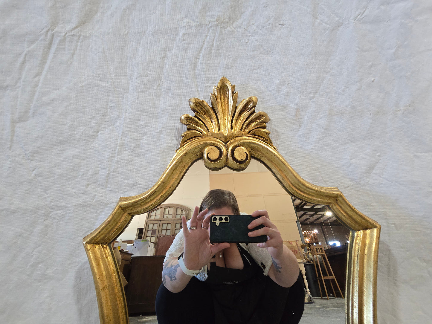 Early Century Louis XV Gold Mirror