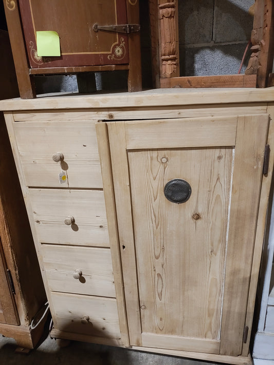 Early 1800s Biedermeier Almer Bread Cupboard
