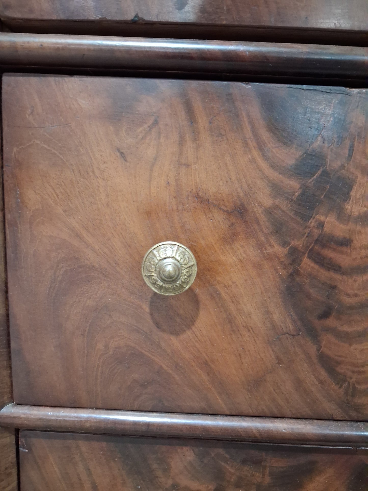 19th Century Empire Style Mahogany Chest of Drawers