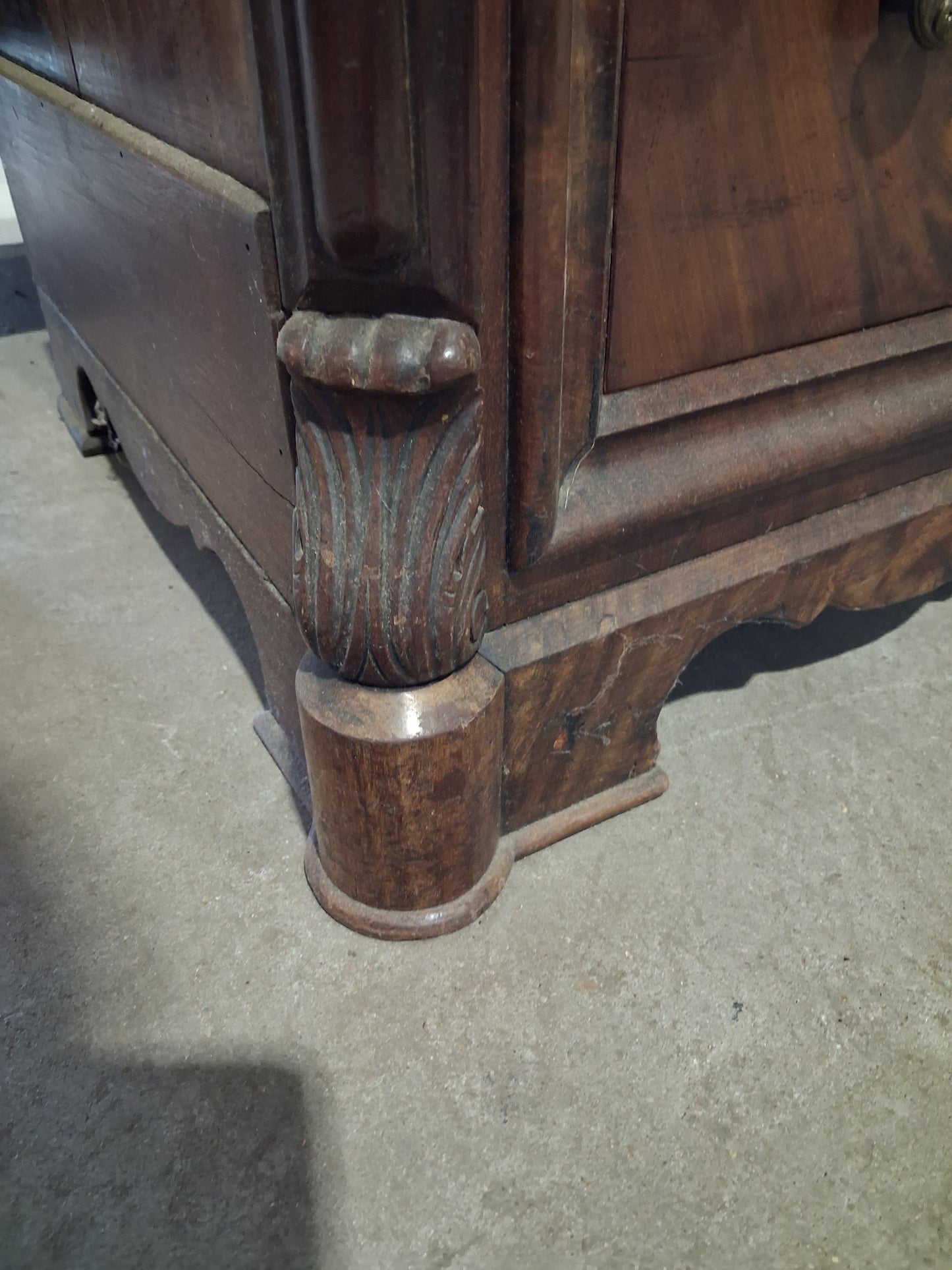 19th Century Empire Style Mahogany Chest of Drawers