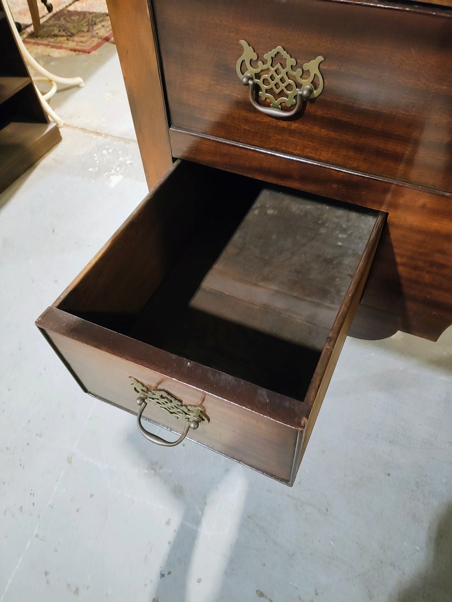 English Mahogany Chest On Stand