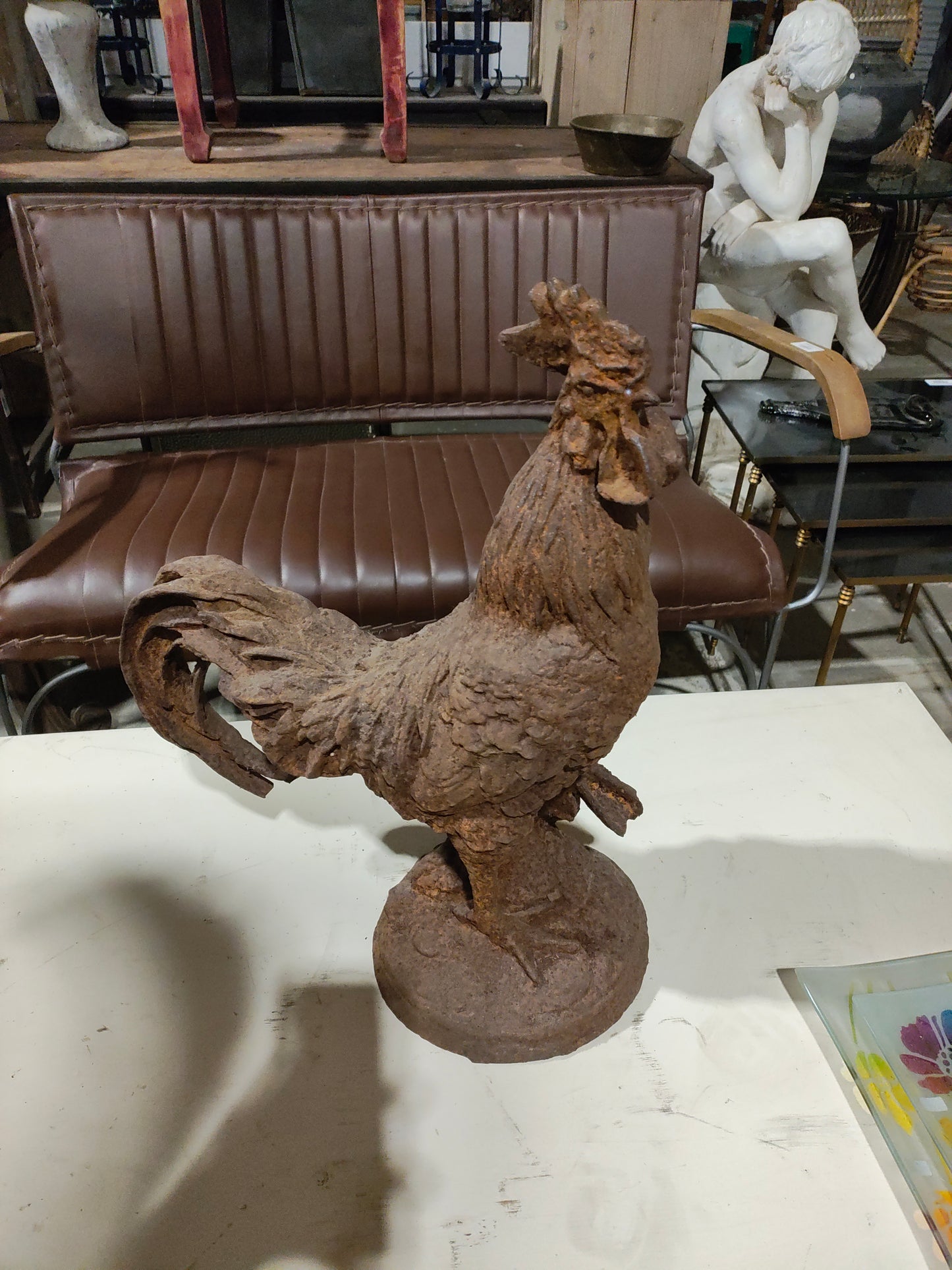 Cast iron rooster