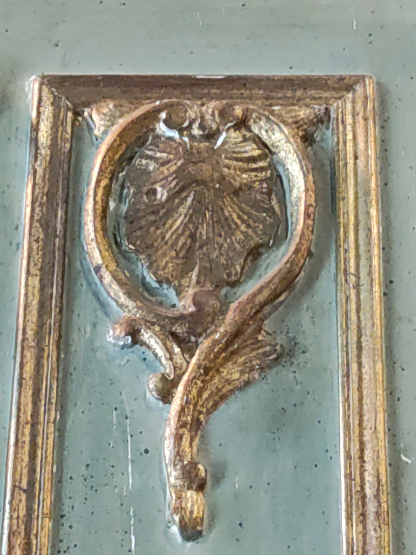 Mid-19th Century French Louis XV Style Trumeau Mantel Mirror with Pastoral Painting