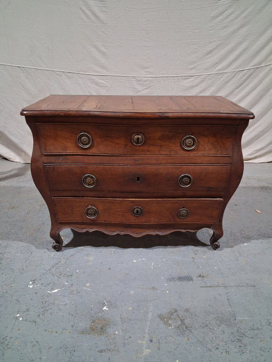 18th Century French Louis XV Provincial Walnut Commode