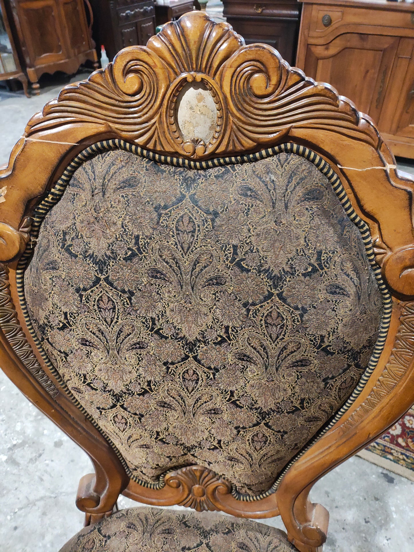Mid 1900s set of 10 LXV revival chairs
