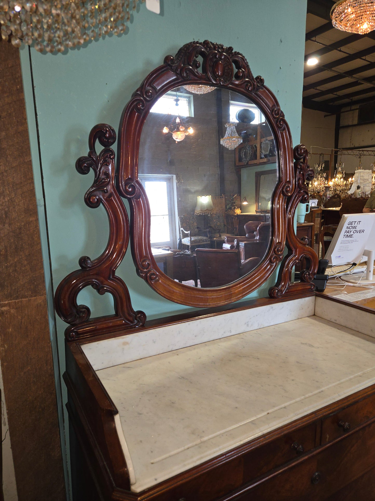 Late 1800s Rococo Vanity