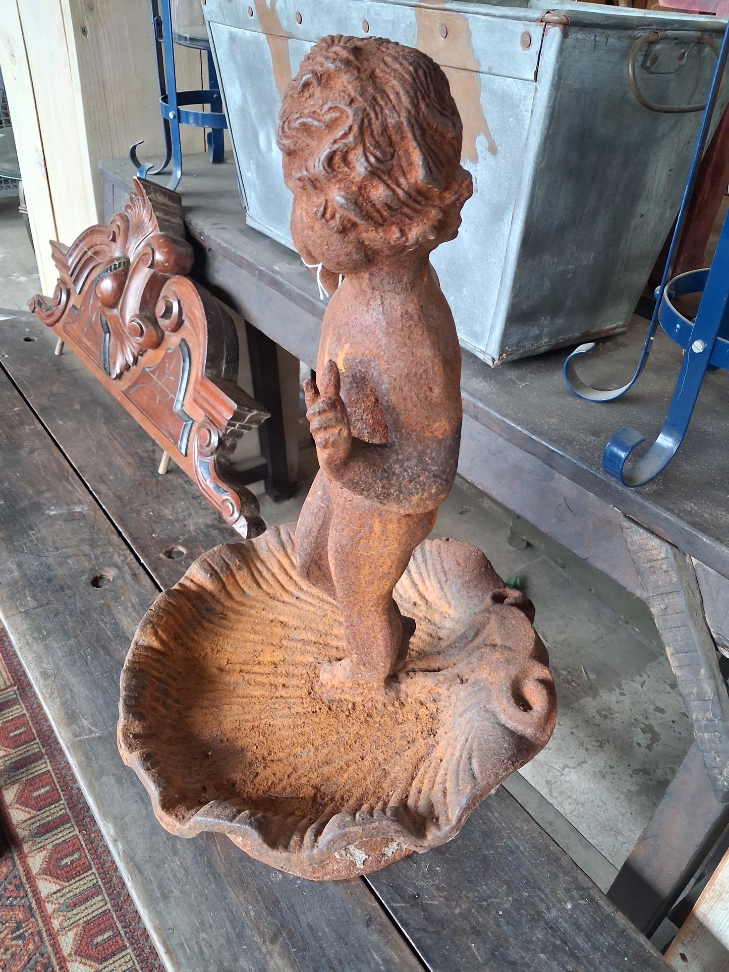Standing Cast iron fountain outdoor decor