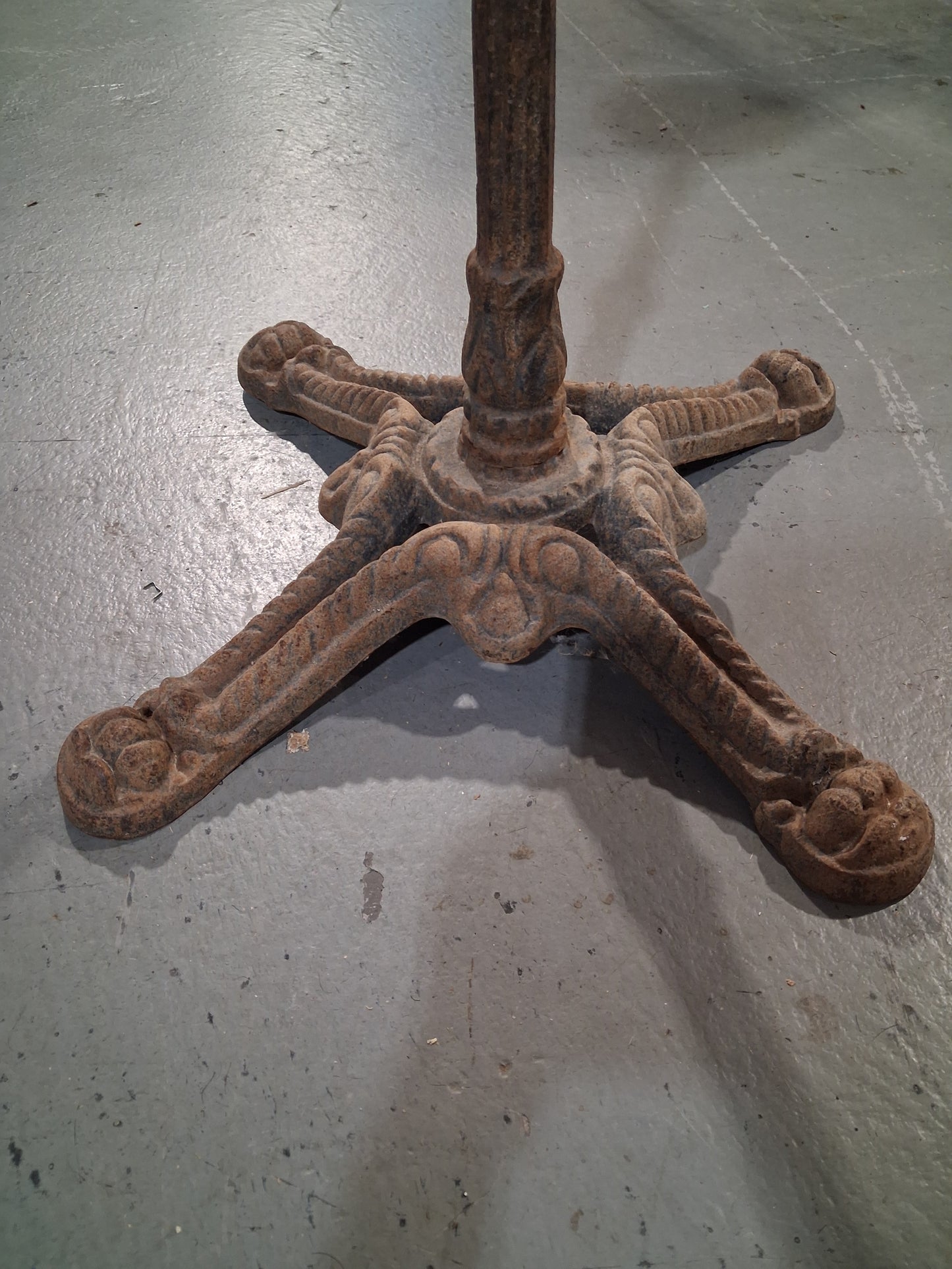 Cast iron bistro table bases