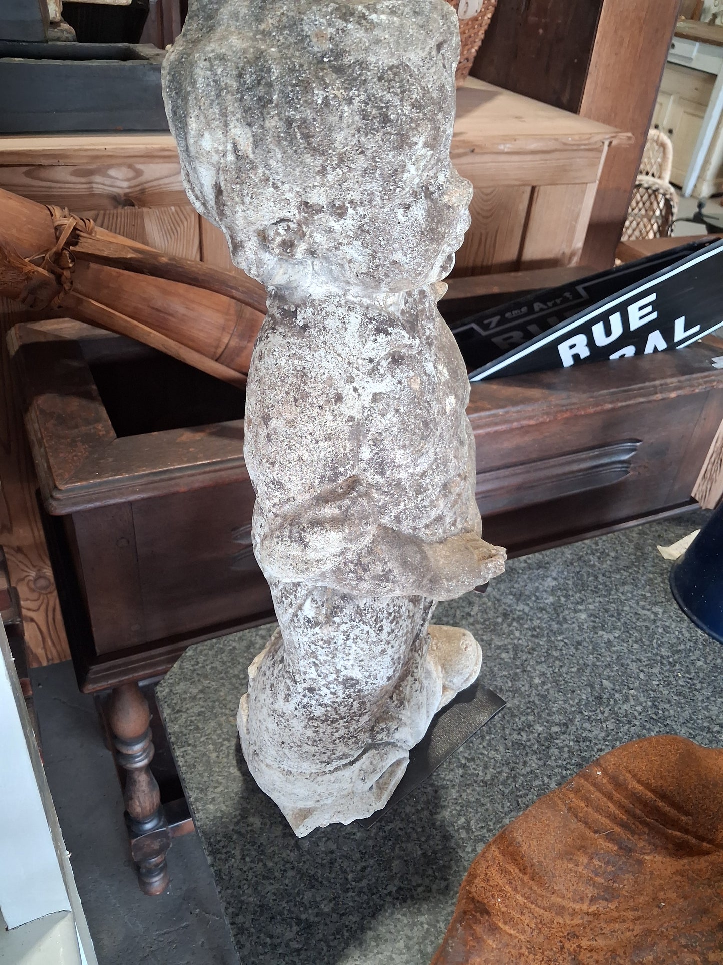 Little boy fountain piece