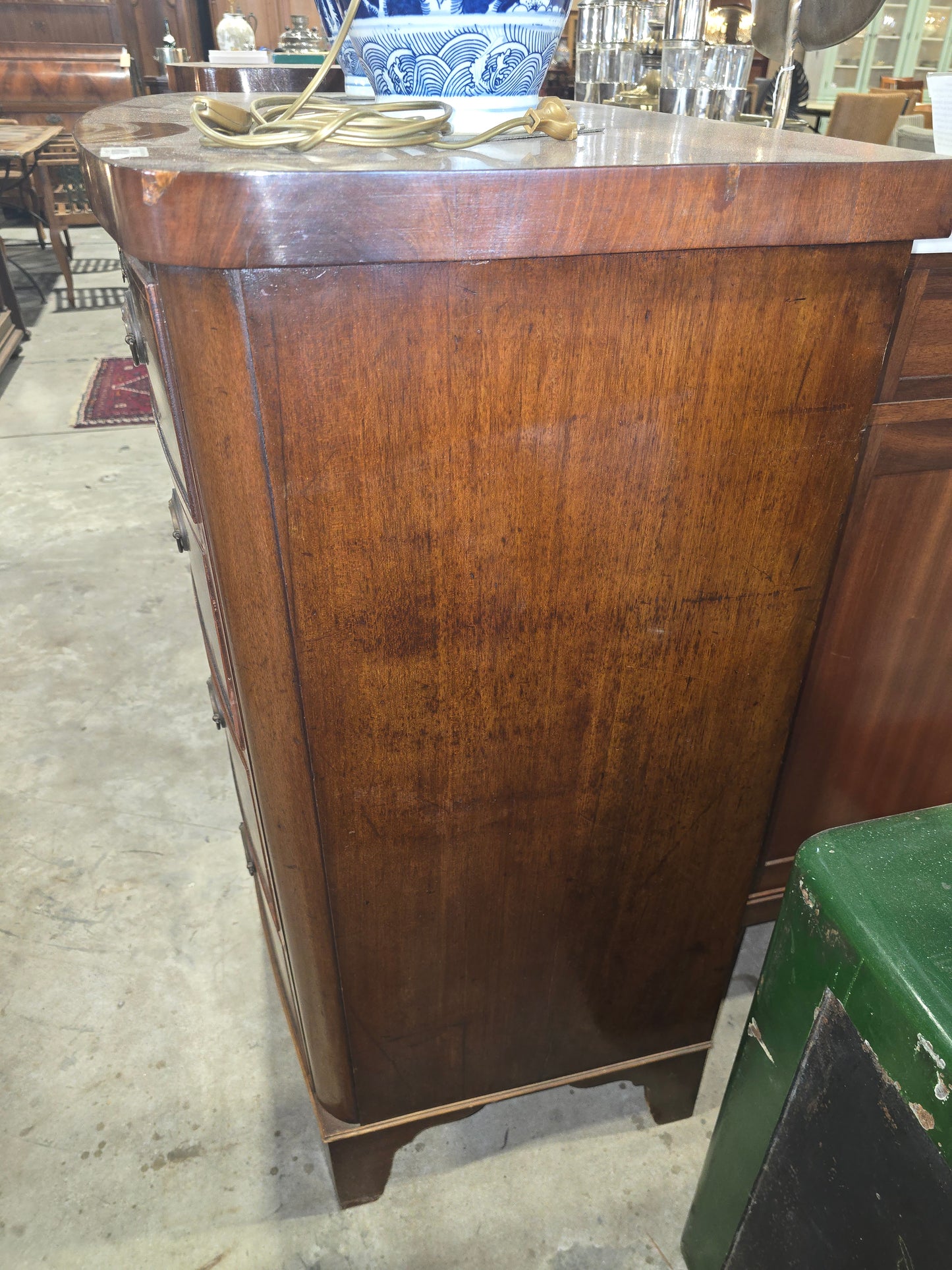 Late 1800s English Inlaid Dresser