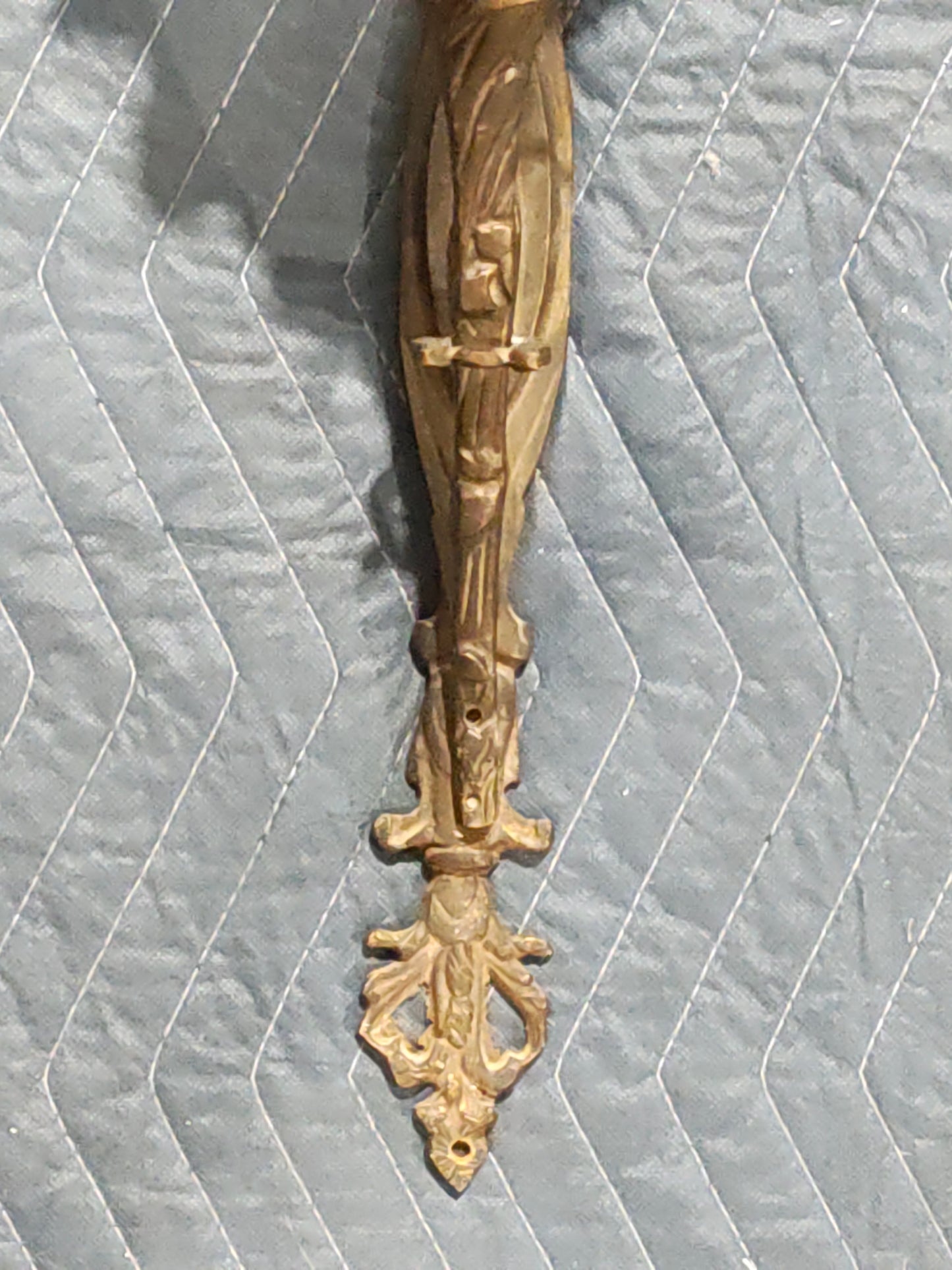 Pair of French Louis XVI Revival Wrought Iron Wall Sconces, c. 1890