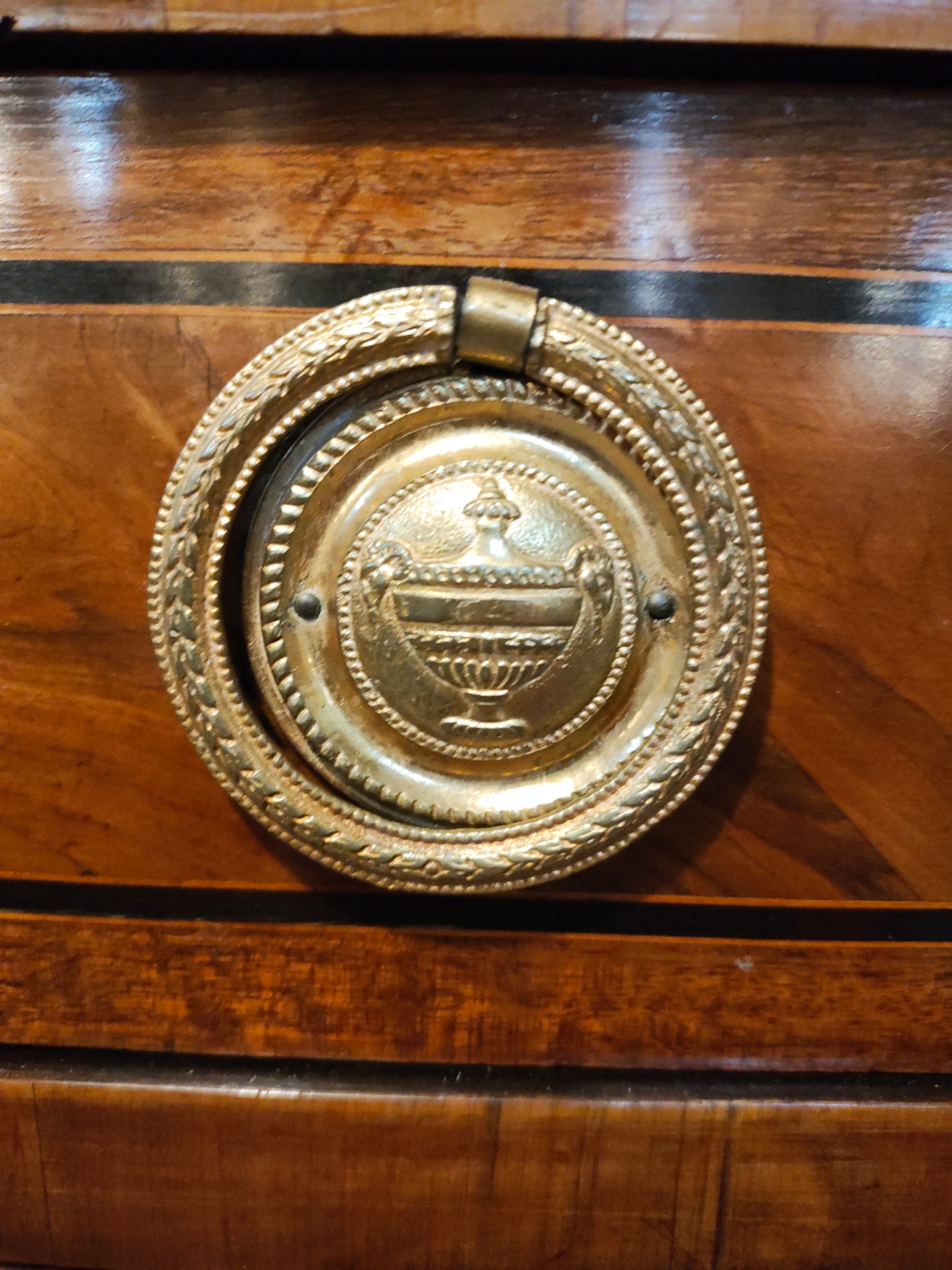 18th Century French Louis XVI Secretary Desk Converted Bar with Marble Top (c. 1780)