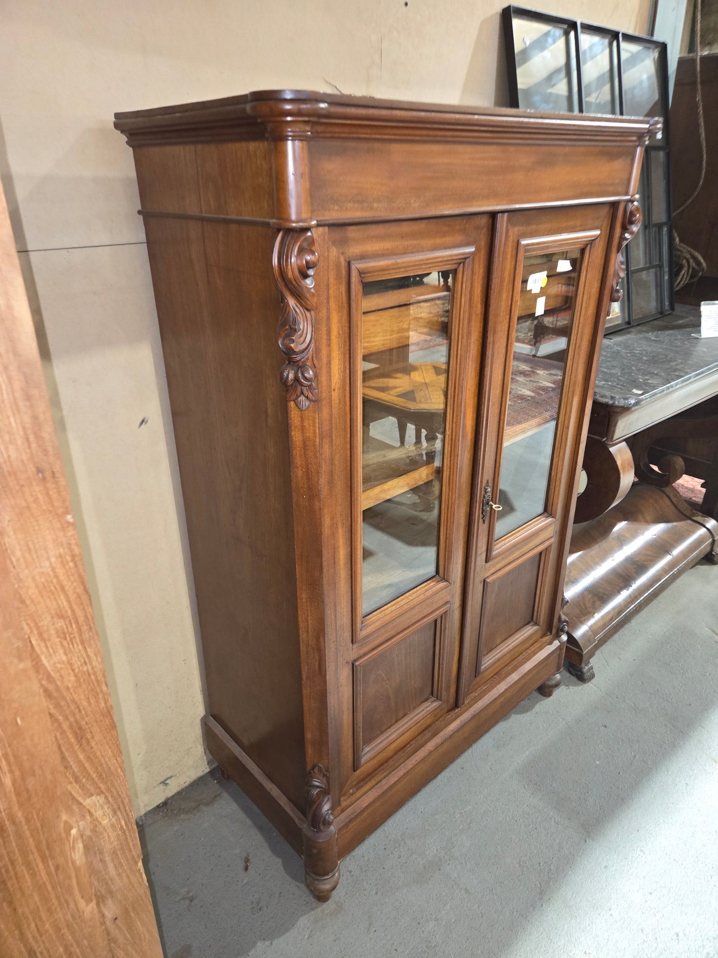 Small Mahogany Display cabinet