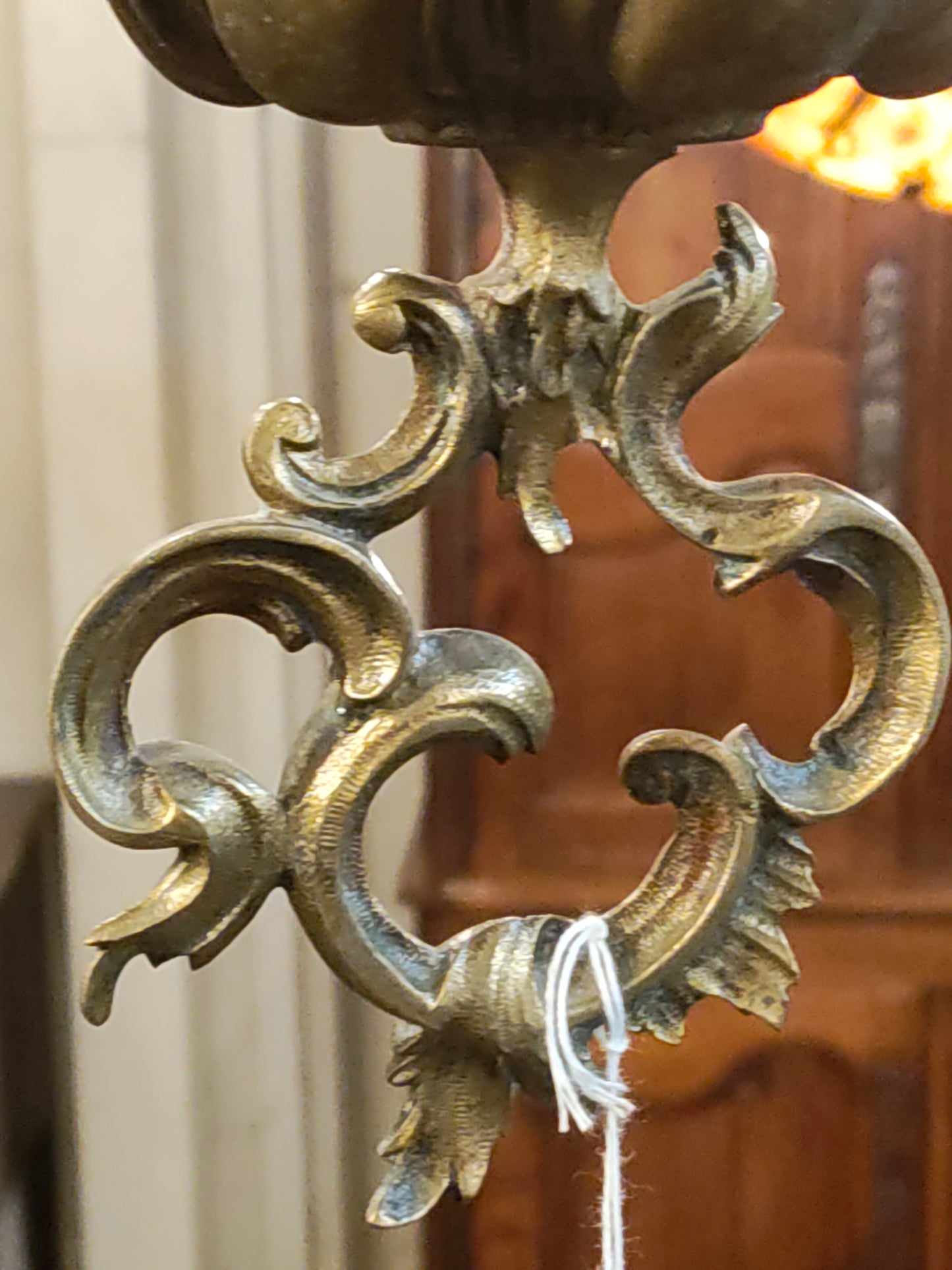 1880s French Bronze and Cobalt Opaline Chandelier – Var Region, Provence