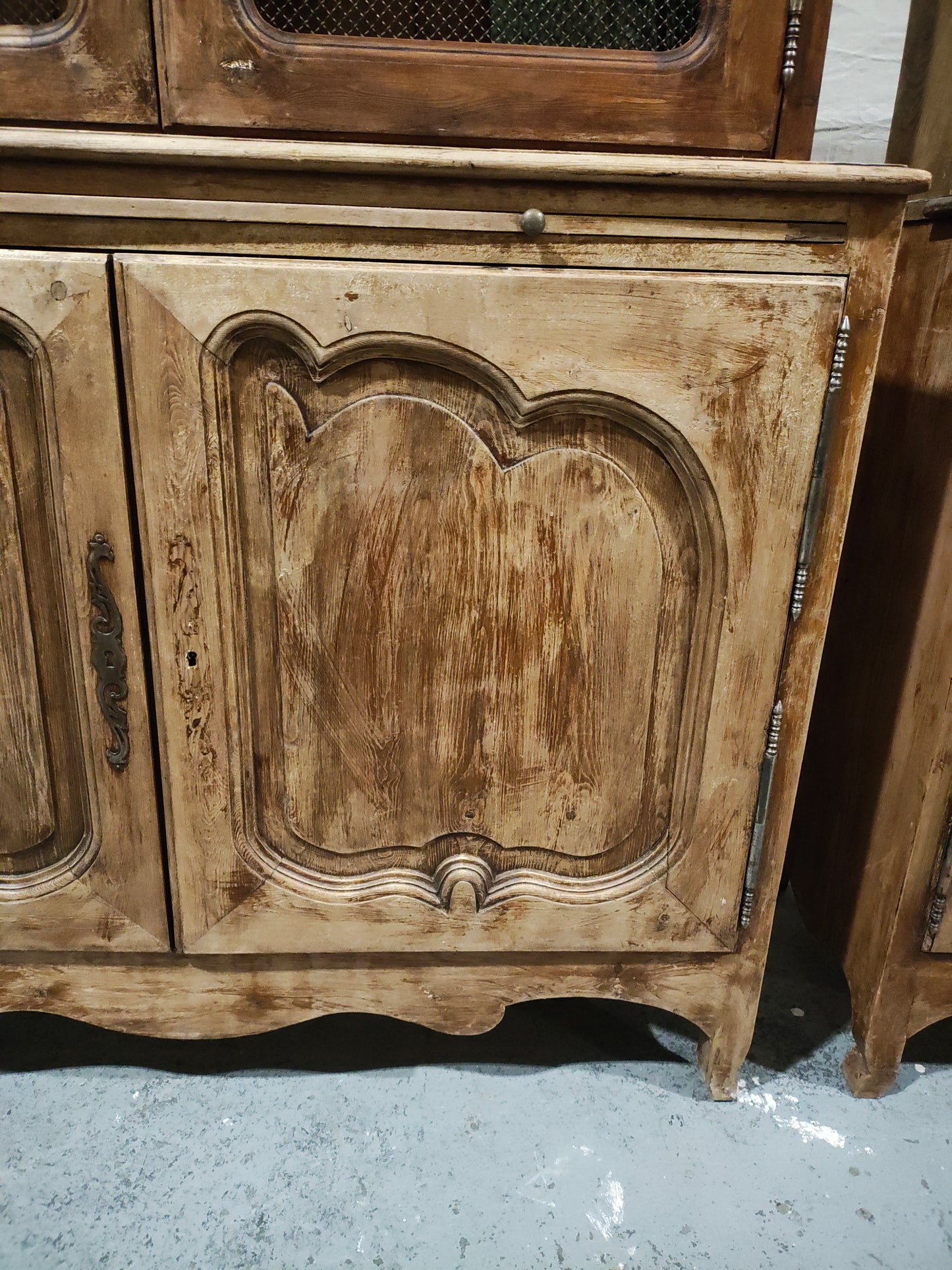 Monumental Mid-20th Century French Provincial Bibliothèque Wall Unit