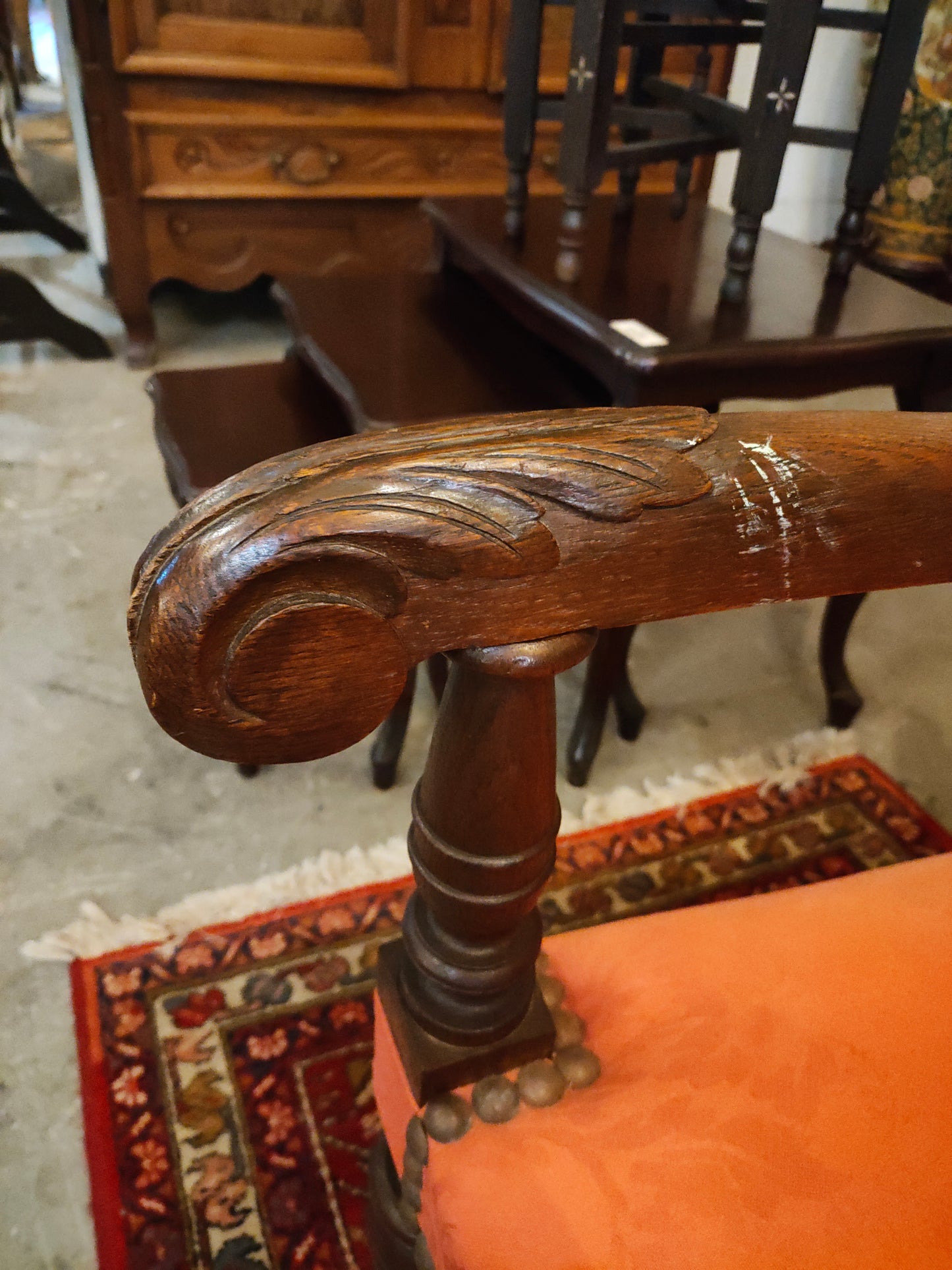 Pair of Late 1800s Baronial armchairs
