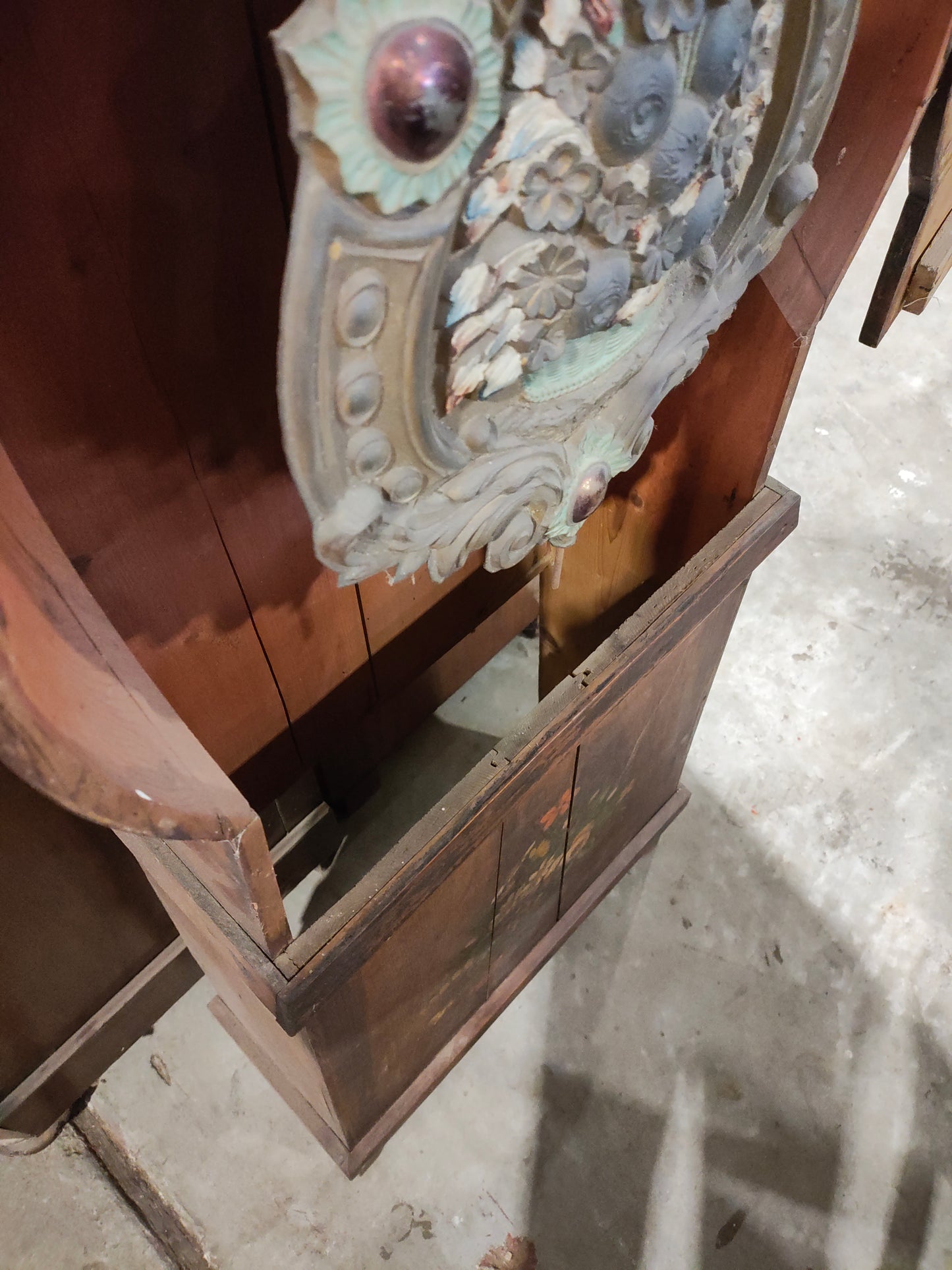 Dutch Painted Grandfather Clock