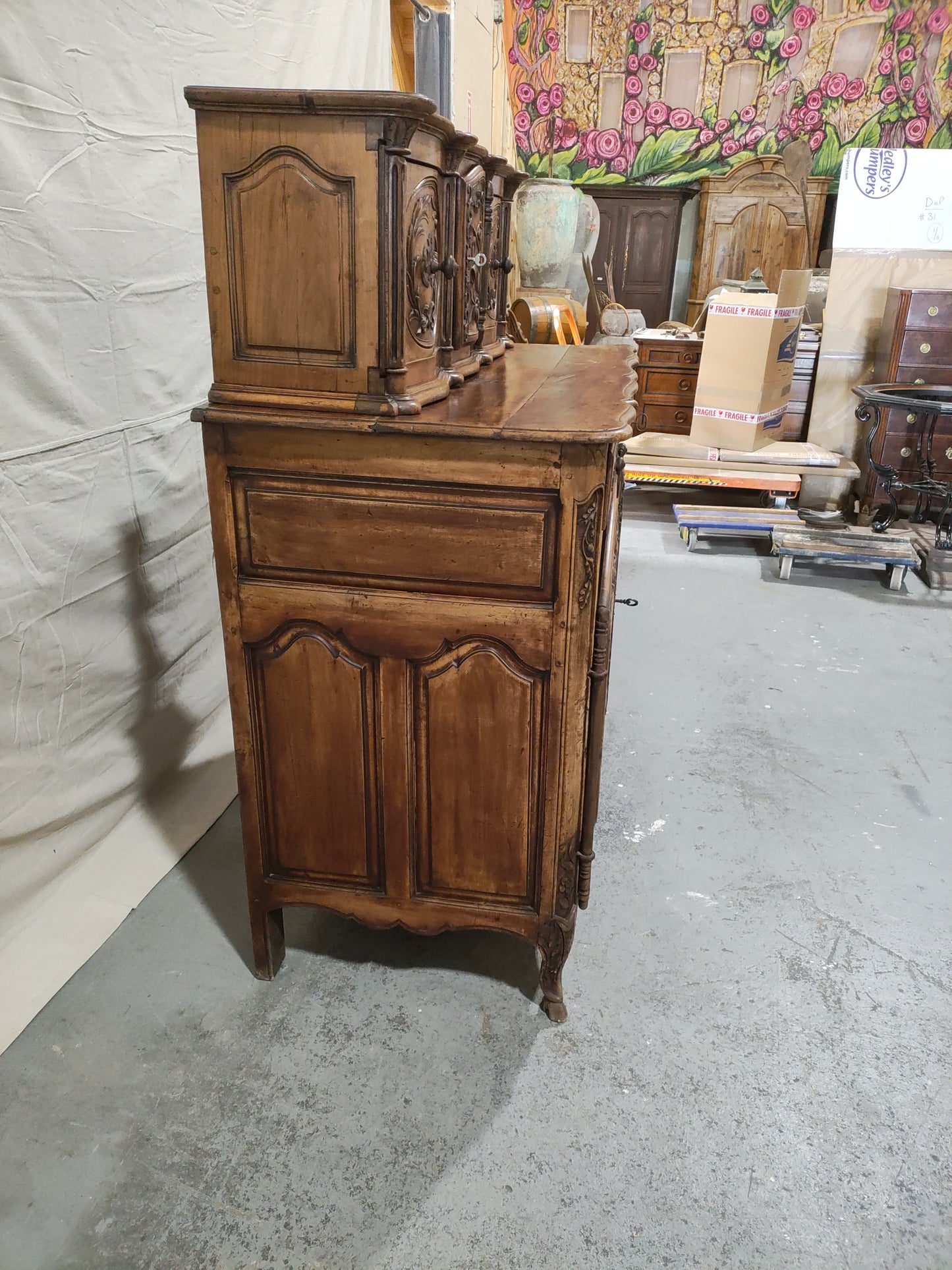 Mid-19th Century French Provincial Buffet à Deux Corps, Circa 1850