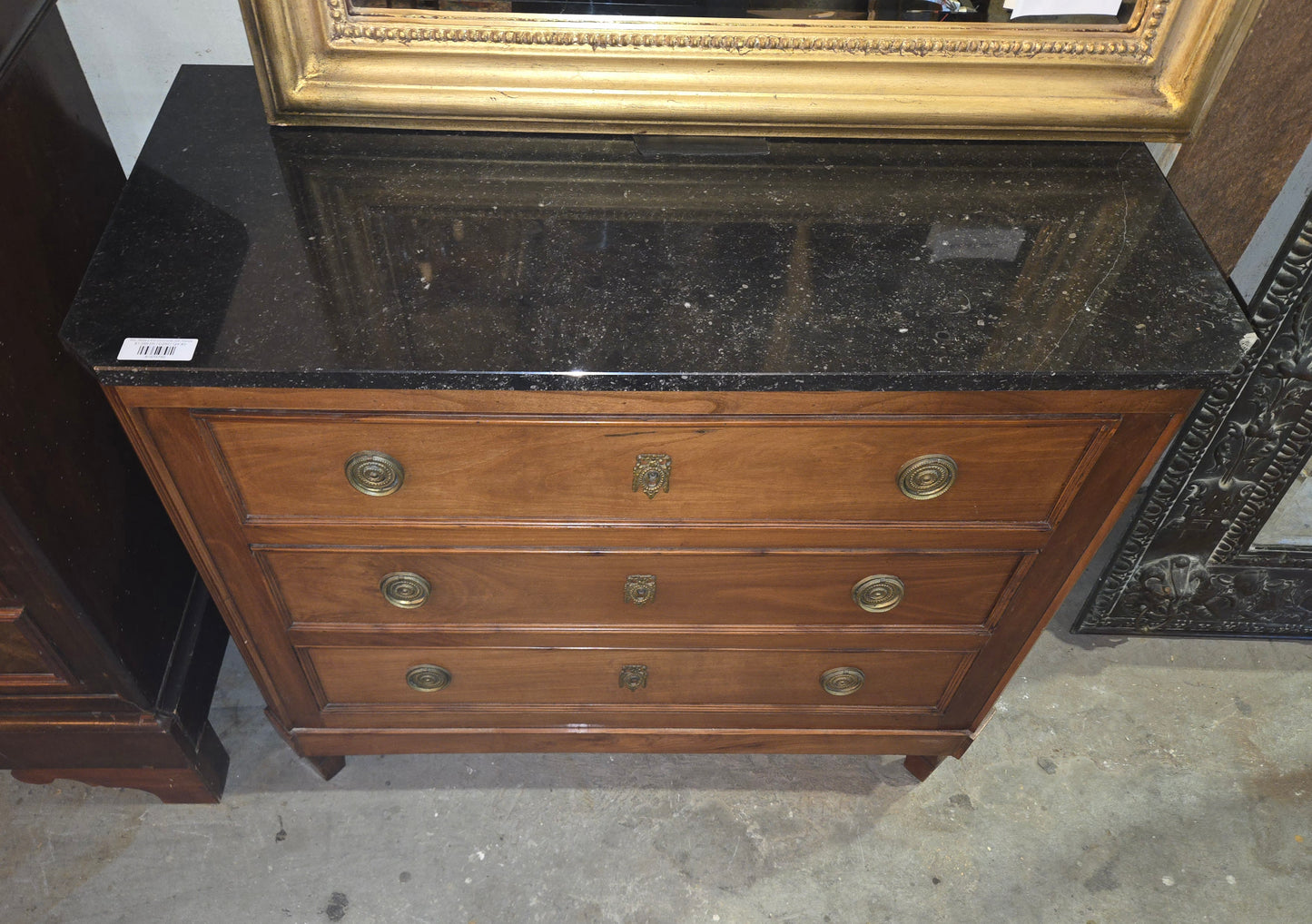 Mid 1800s LXVI Commode with Marble