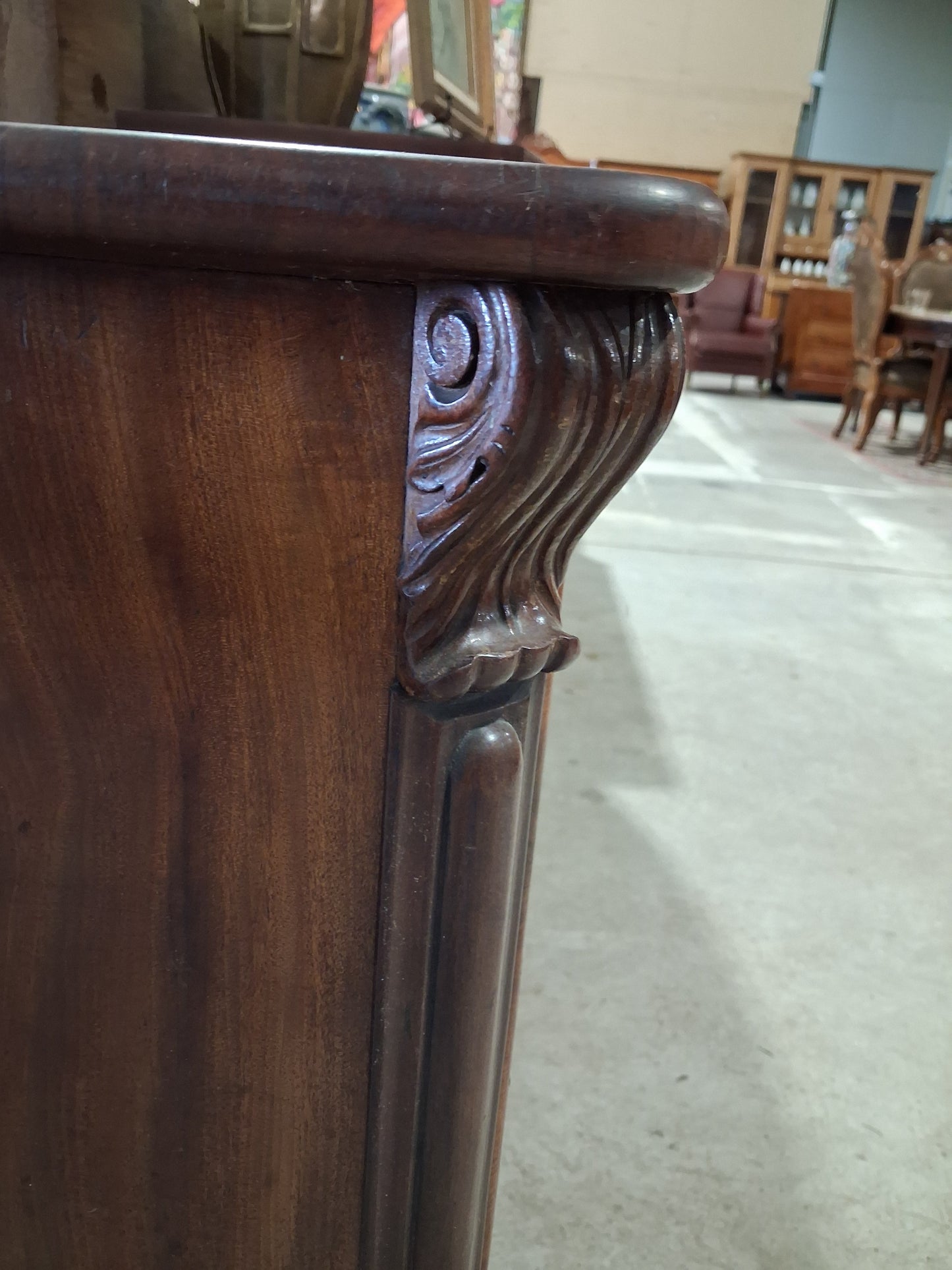 19th Century Empire Style Mahogany Chest of Drawers