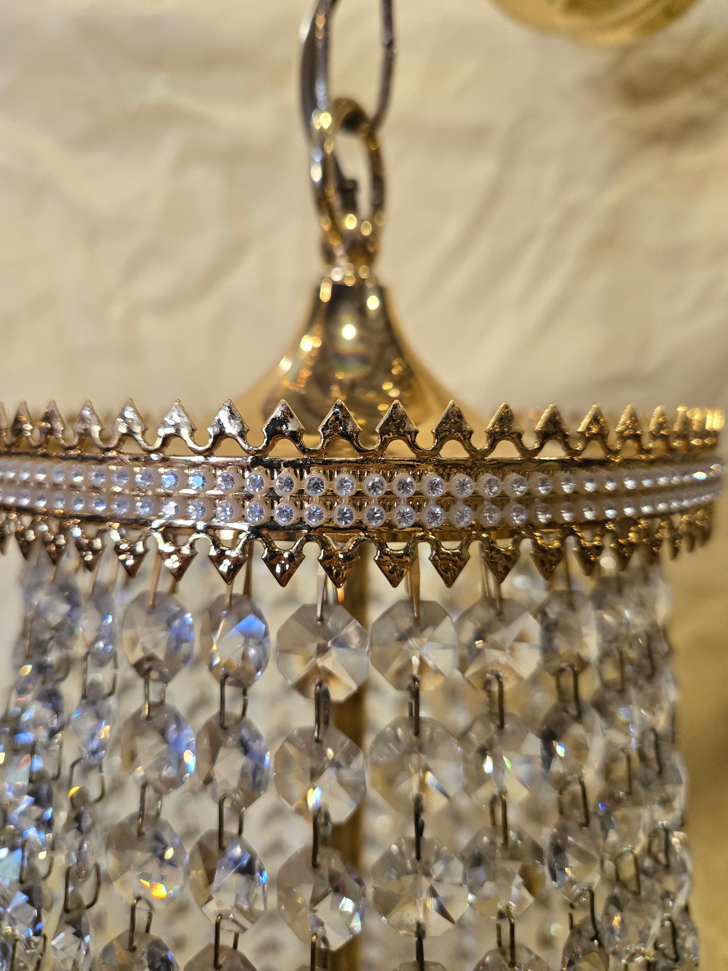 Vintage Empire basket chandelier