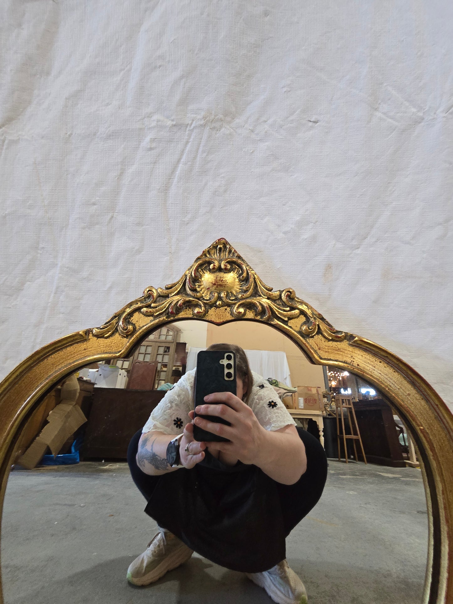 Early Century Louis XV Gold Mirror