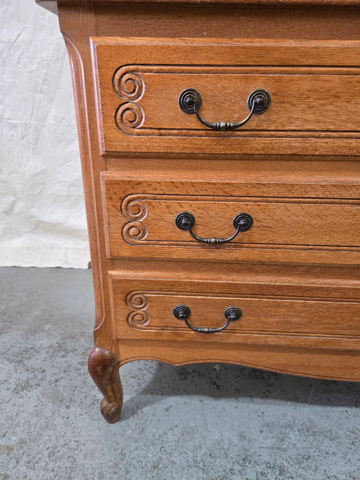 Early Century French Provincial Oak Commode