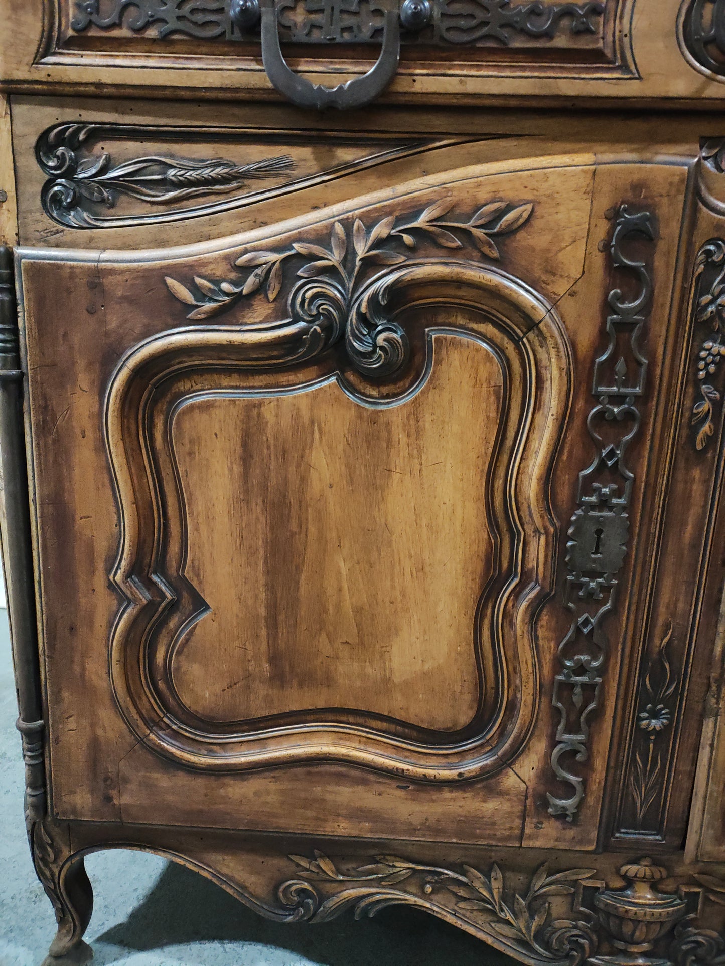 Mid-19th Century French Provincial Buffet à Deux Corps, Circa 1850