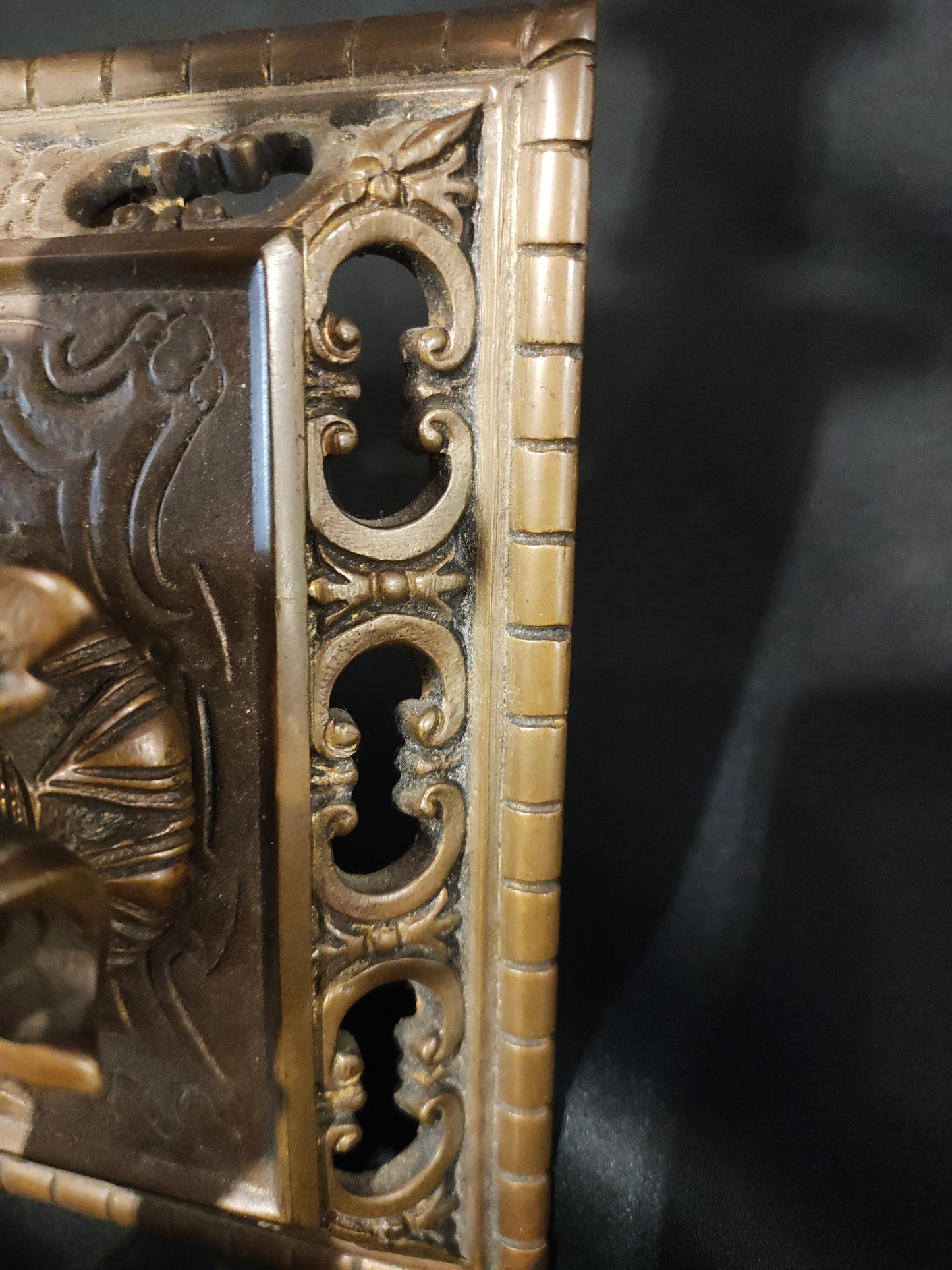 Pair of Antique French Renaissance Revival Bronze Figural Wall Sconces