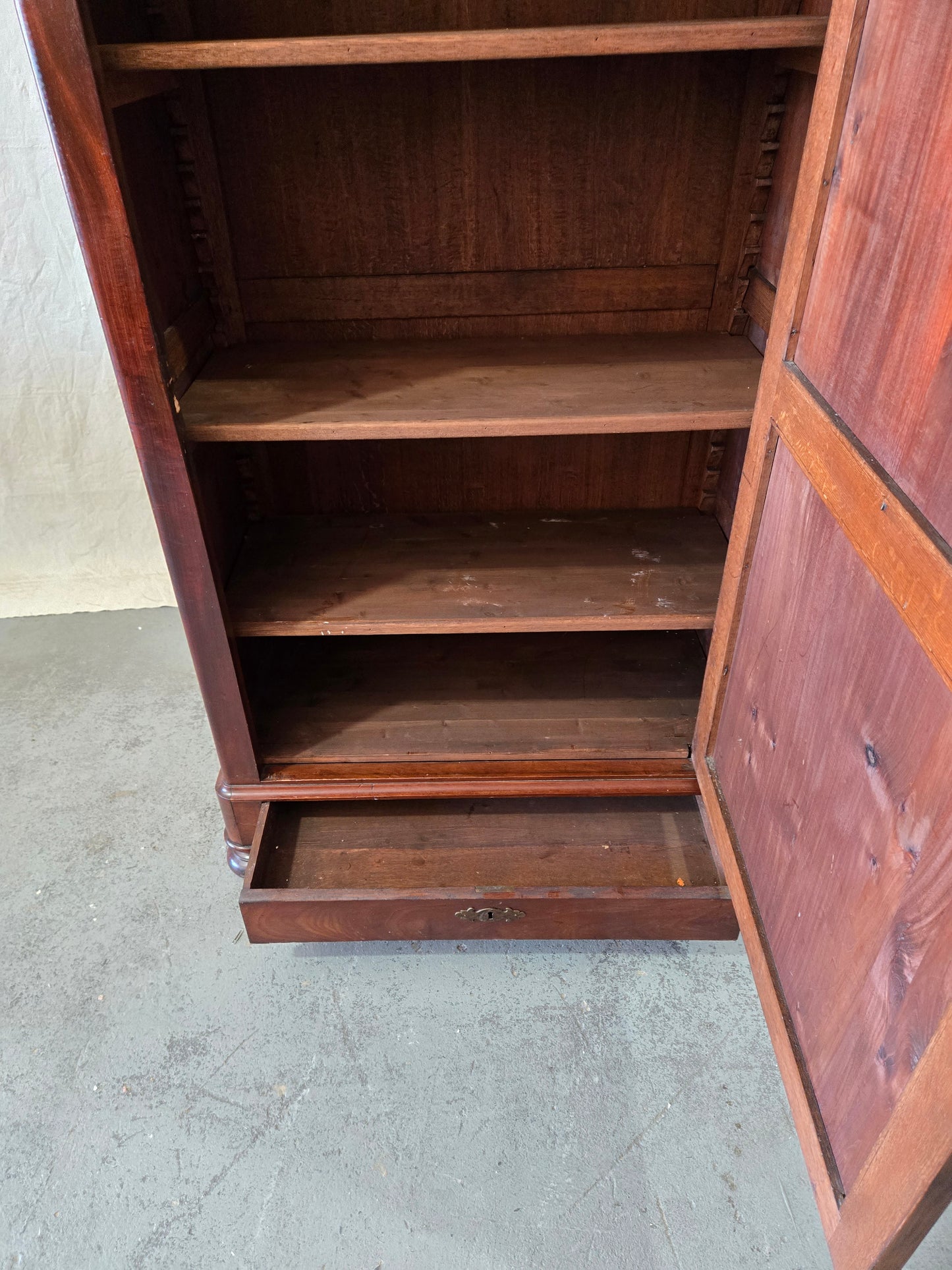 Mid 1800s LPH mahogany armoire